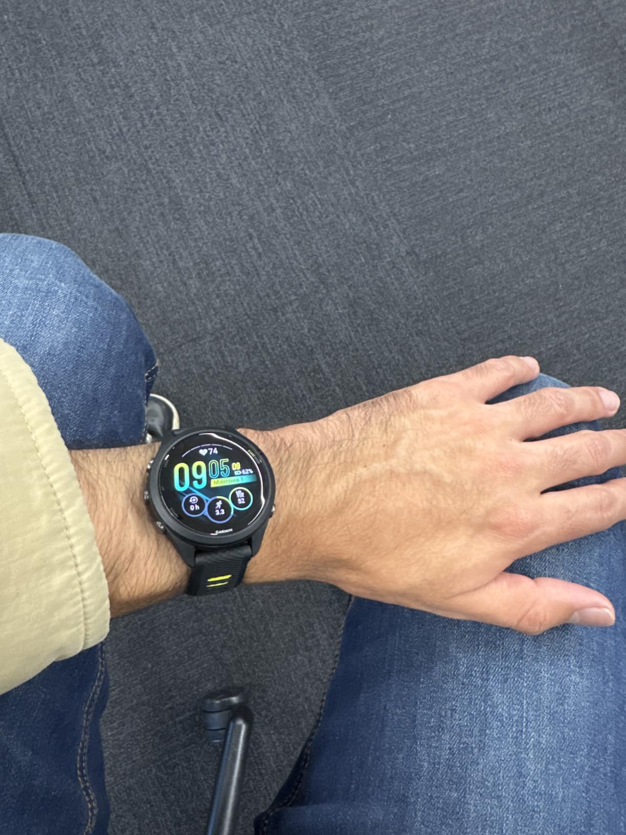 Garmin Forerunner 265, Running Smartwatch, 46mm, Black/Powder Gray, Advanced Training Metrics & Recovery Insights, Music On Your Wrist, Garmin Coach customer photo 2