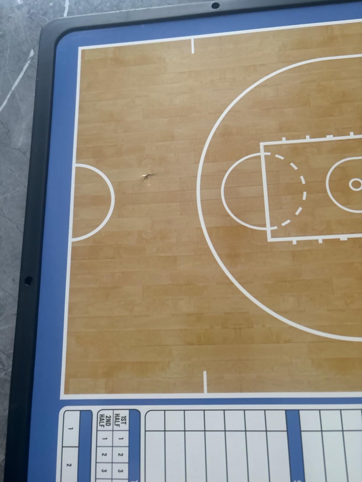 Dry Erase Basketball Clipboard for Coach, Premium Tactical Basketball Coaching Board, Double Sides Full & Half Court Dry Erase Board with Marker customer photo 1