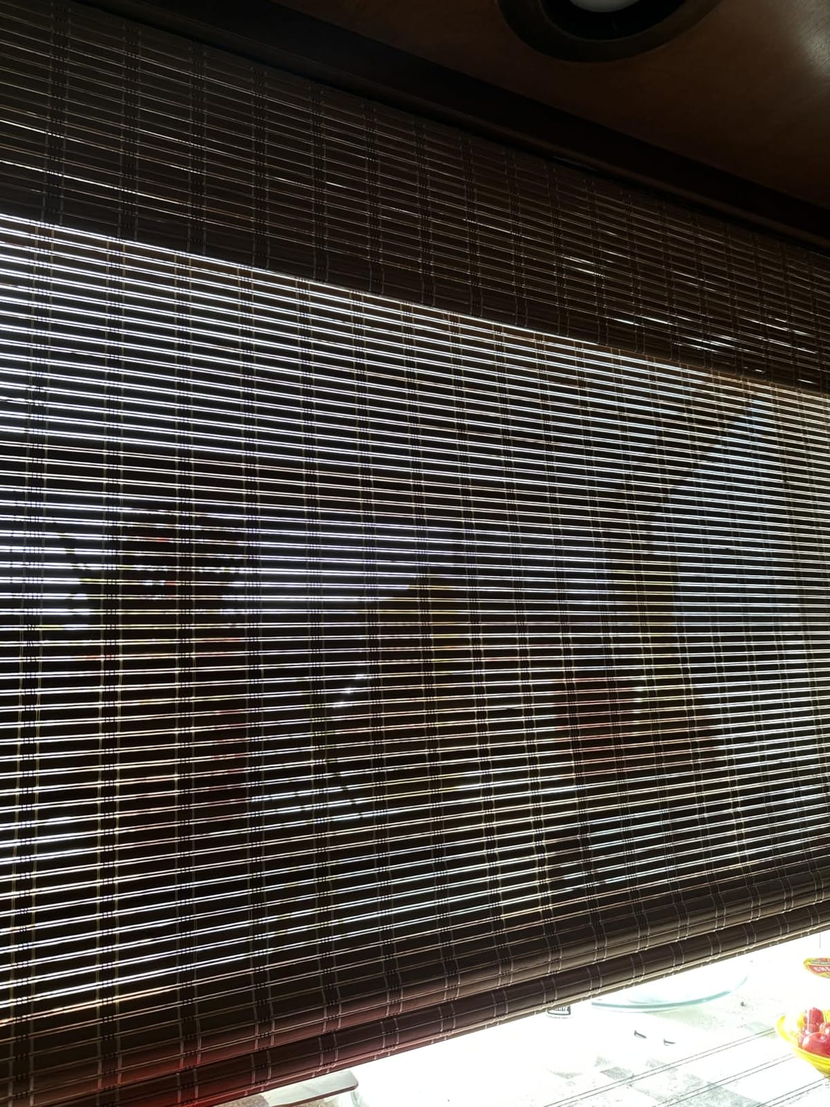 LazBlinds No Drill Cordless Bamboo Roman Shades, Custom Size, Brown | Tool-Free Light Filtering Window Treatment, Roll Up Bamboo Blinds for Windows customer photo 1