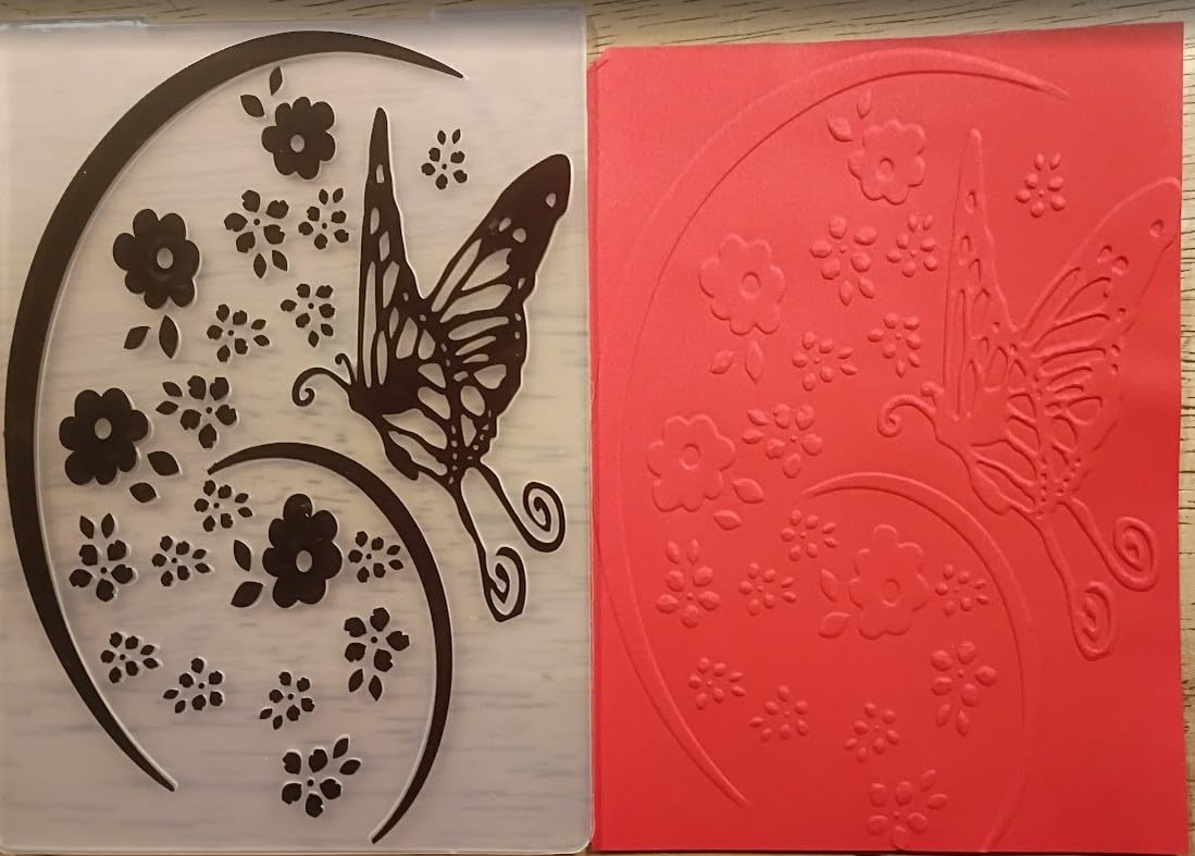 Mumufy 20 Pcs Embossing Folders for Card Making, Templates DIY, Vintage customer photo 1