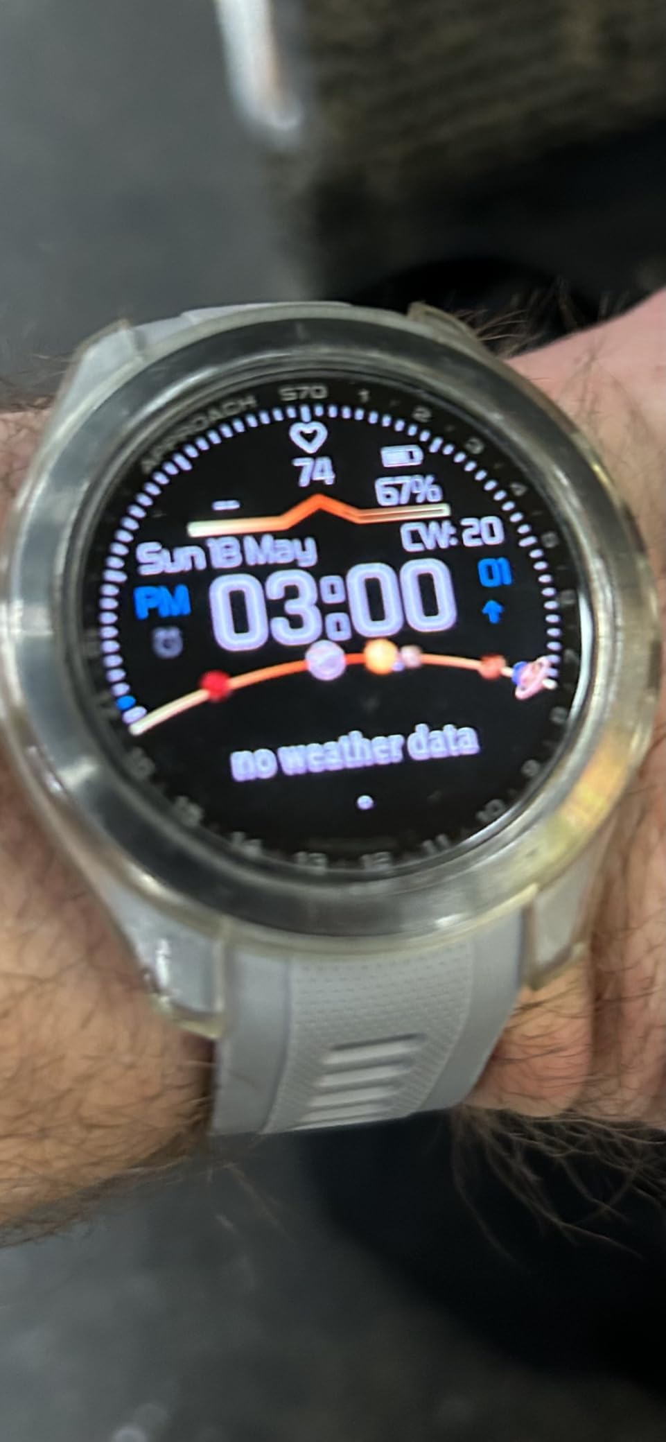 Garmin Approach S70 (Black, 47mm) Golf GPS Smartwatch | 1.4