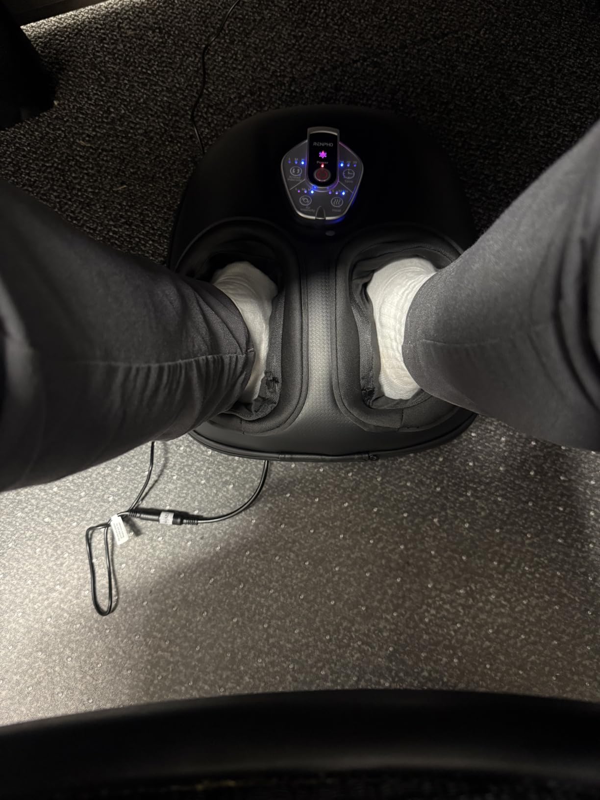 RENPHO Foot Massager with Heat, Birthday Gifts for Women, FSA Eligible HSA | Exclusive Pressure Monitoring Tech, Cordless Remote, 3 Heat & Compression Levels, NTC Temperature Control Tech, Up to Size 12 customer photo 1