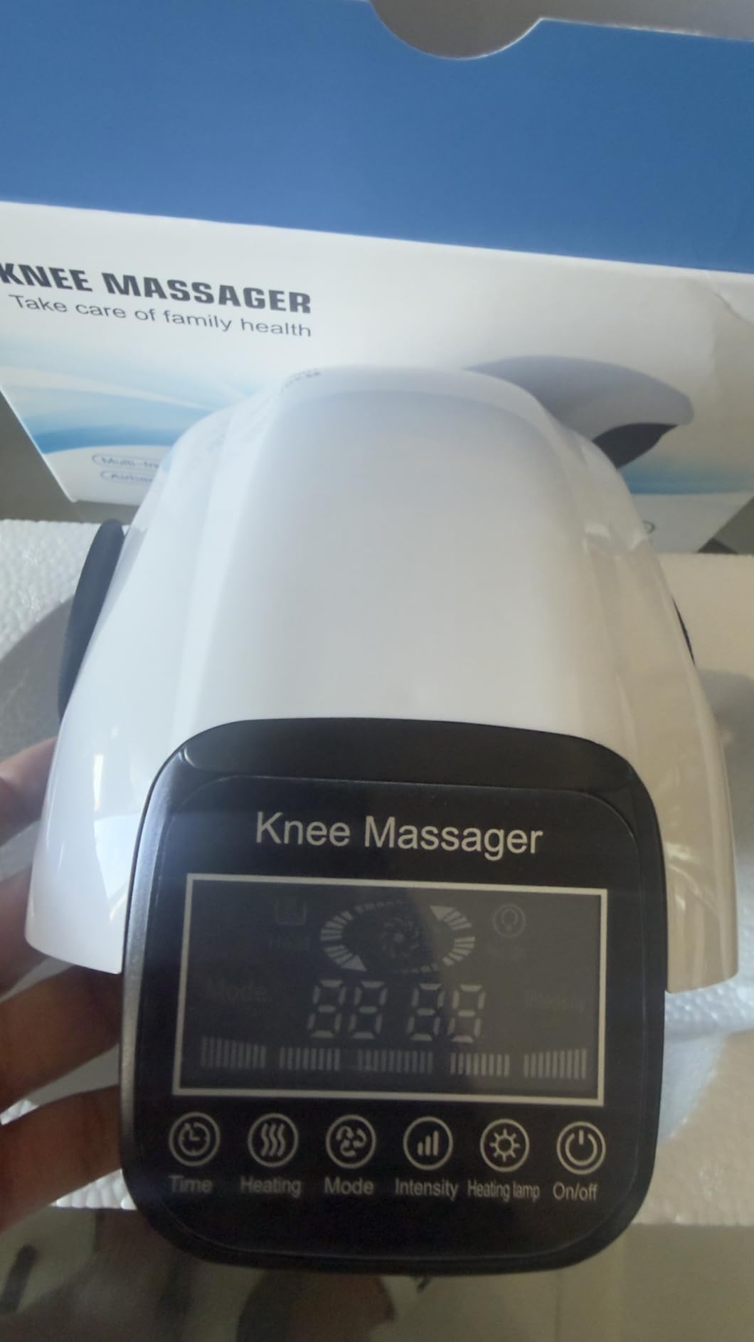 DEITY Knee Massager Smart with Heat, Vibration, 3D Massage, Red Light, 4-in-1, Cordless Portable Knee Massager with LED Large Screen, Gifts for Grandma & Grandpa customer photo 1