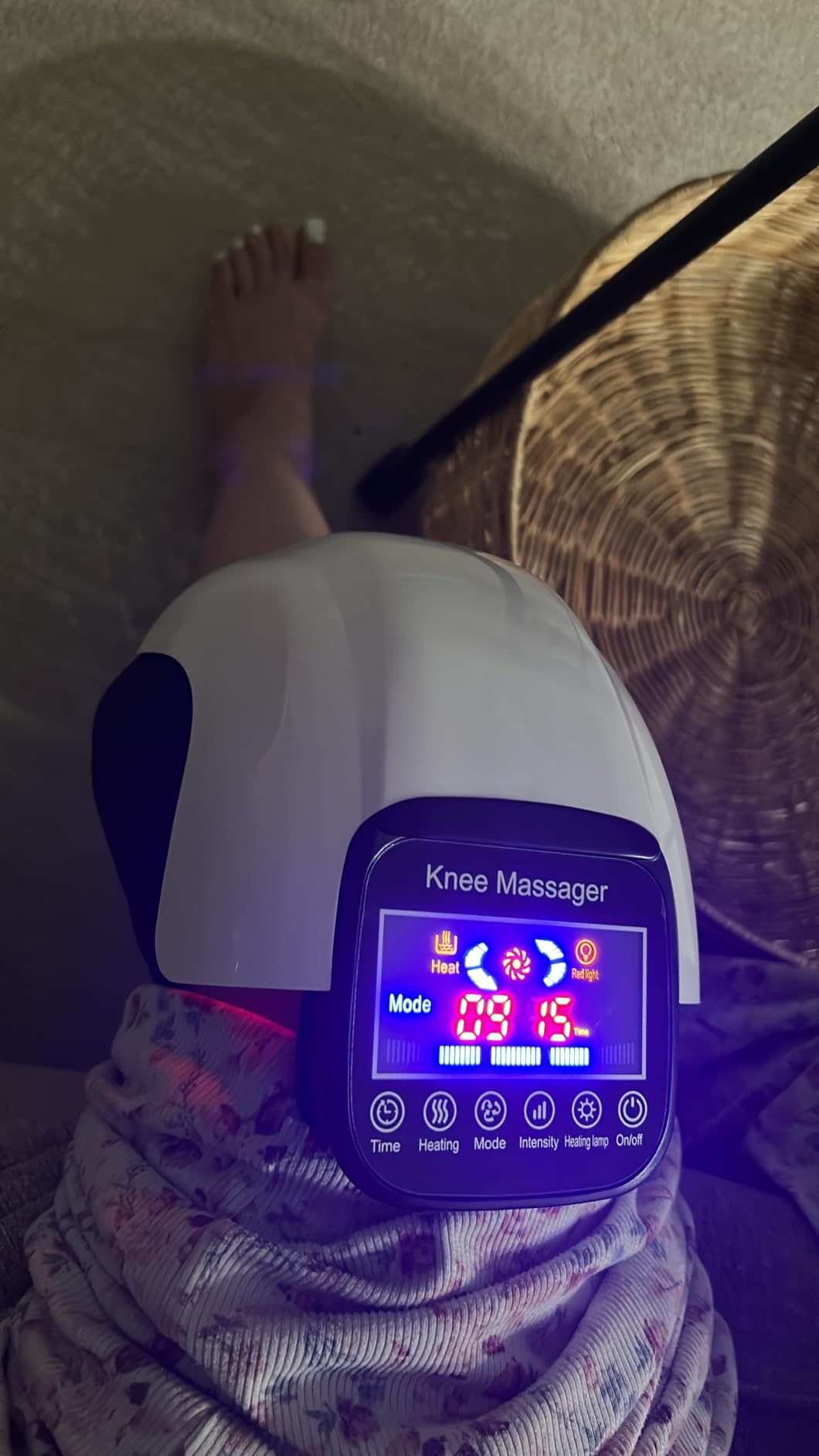 DEITY Knee Massager Smart with Heat, Vibration, 3D Massage, Red Light, 4-in-1, Cordless Portable Knee Massager with LED Large Screen, Gifts for Grandma & Grandpa customer photo 2