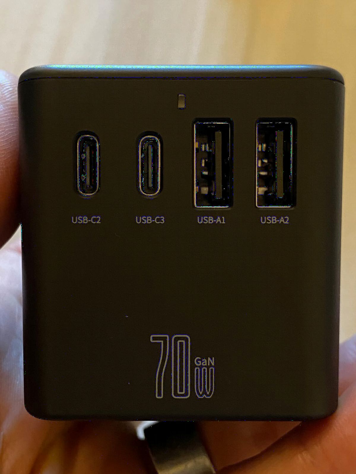Epicka 70W GaN PD Universal Travel Adapter, 3USB-C/2USB-A | International Power Adapter for EU/US/UK/AU, PD Fast Charging for Multi-Device Travel, TA-105 Pro, Black customer photo 2