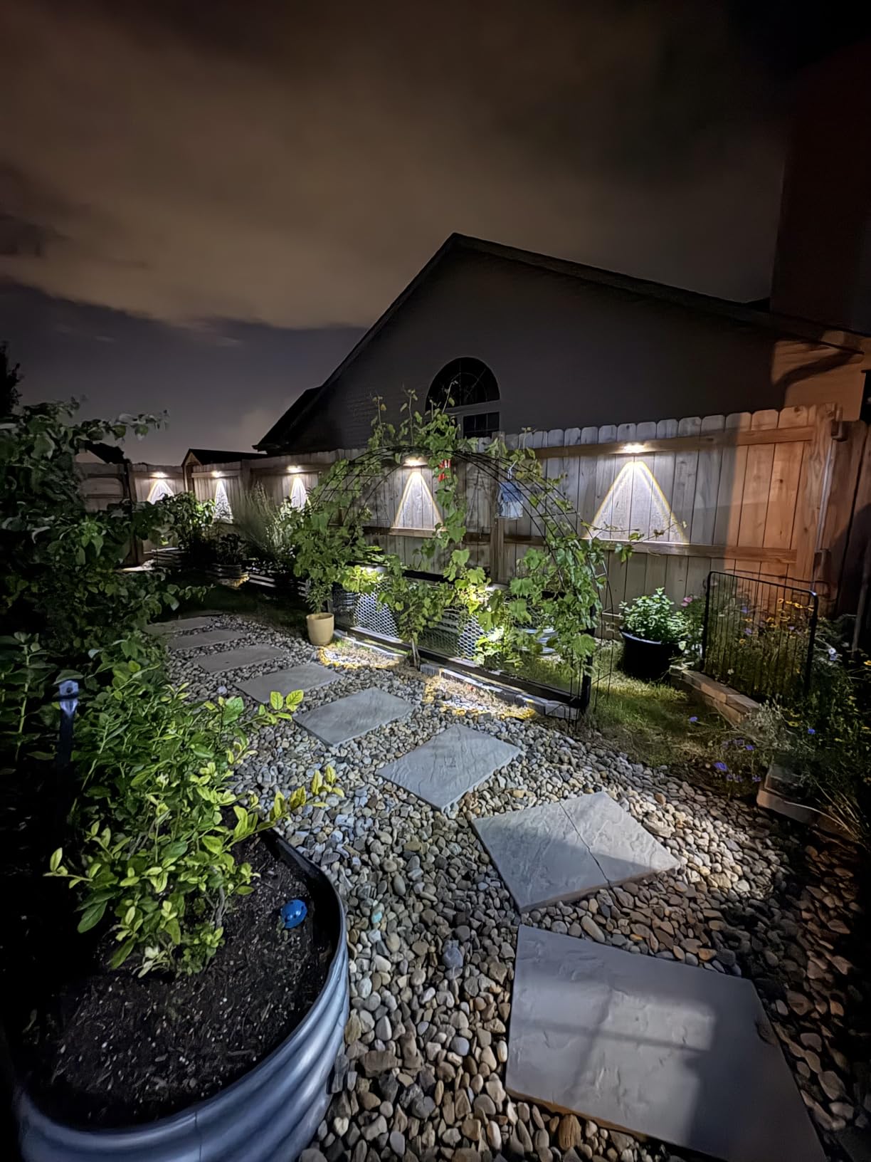 Solar Fence Lights Outdoor, 2700/4000/6000K 3 Mode, 8-12H, Black, 8 Pack | IP65 Waterproof, Fence Lights Solar Powered for Outside, Backyard, Railing, Step, Patio,Wall and Home Improvement customer photo 1