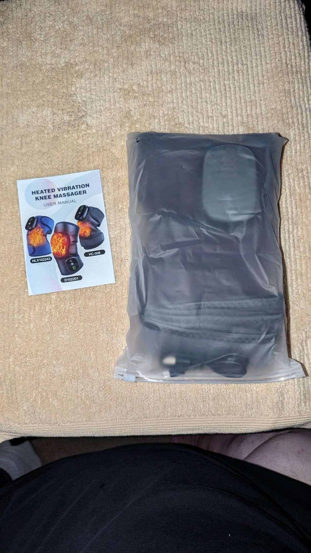 NORTHERN BROTHERS Cordless Knee Massager with Heat & Vibration for Pain Relief, 5000mAh USB-C Rechargeable Knee heating pad, 3 Heat (131-167°F) & 3 Modes, for Knee/Elbow/Shoulder (2-Pack) customer photo 1