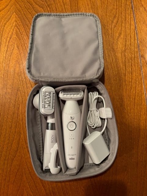 Braun Silk-epil 9 Epilator, Pivoting Head, Wet and Dry, Includes Body Trimmer, Shaver Head and Trimmer Comb, SES9-441 customer photo 2