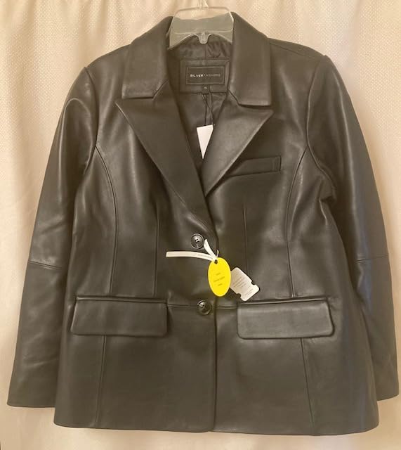 Casual Leather Jacket Women, Lambskin Leather Blazer, Versatile Outfits customer photo 1