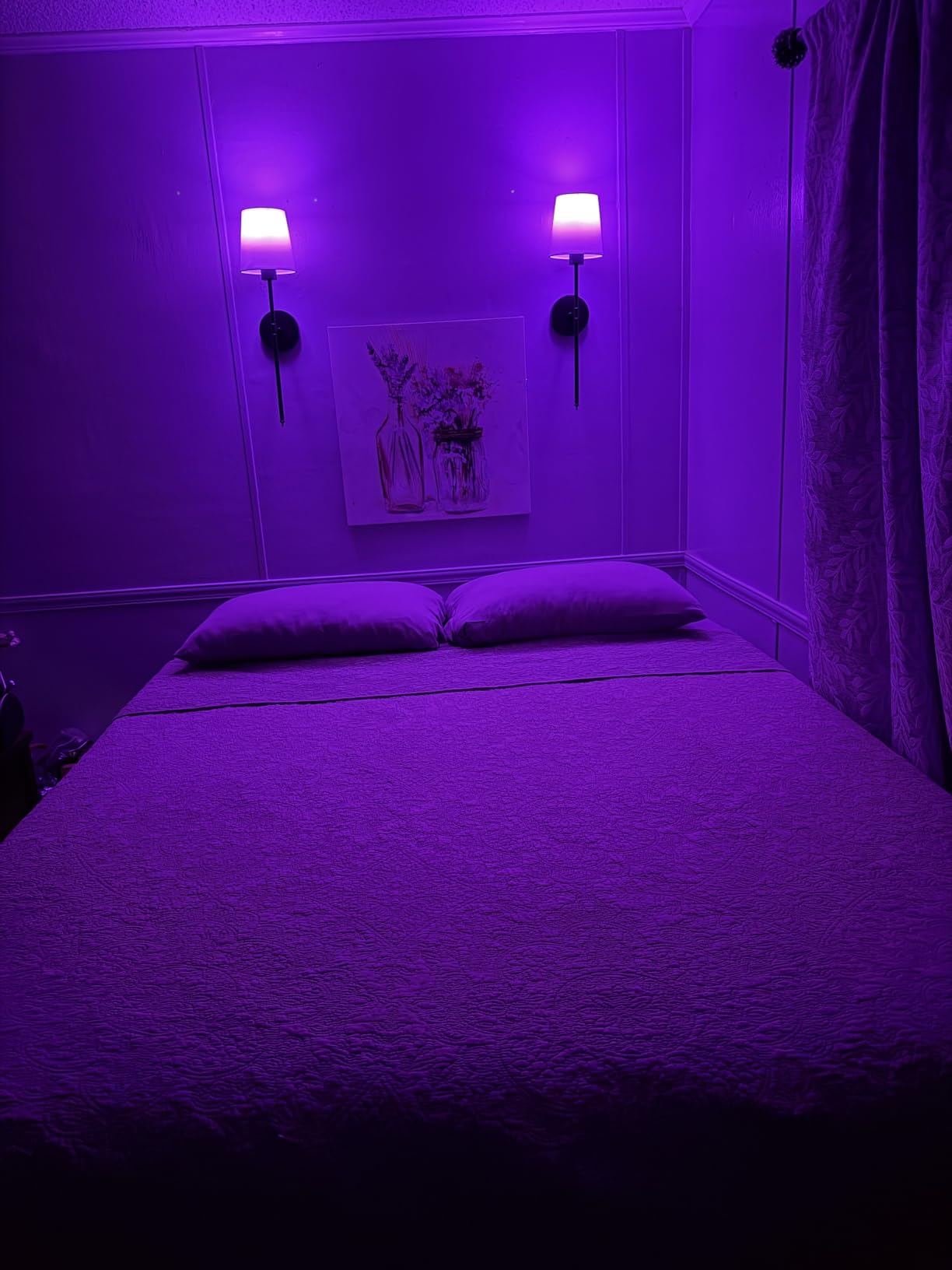 NIORSUN Battery Operated Wall Sconce Set of 2,Gold Rechargeable Wall Lights with 10400mAh Dimmable Bulbs and Remote,10 Colors Wireless Wall Lamps for Bedroom Living Room Hallway Decor customer photo 1