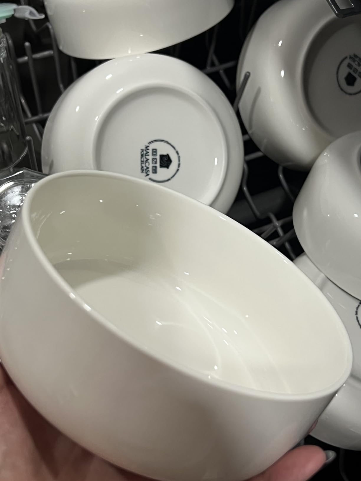 MALACASA LUNA 12-Piece Porcelain Dinnerware Set customer photo 2