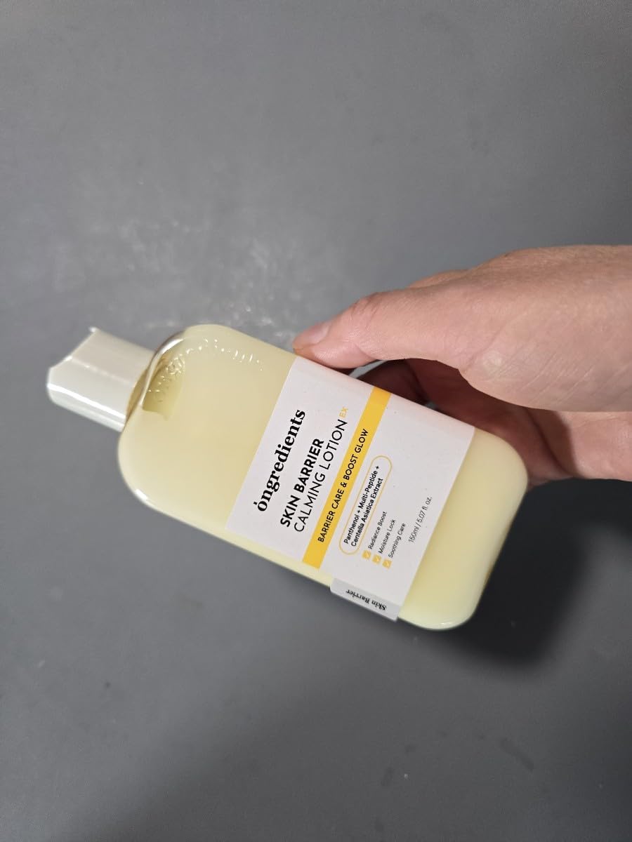 ONGREDIENTS Skin Barrier Calming Lotion | Lightweight Moisturizer for Dry, Sensitive Skin | Centella, 9-Peptide Complex, Glucose, Soothing, Hydrating | Vegan, Korean skincare (80ml / 2.70 fl Oz) customer photo 1