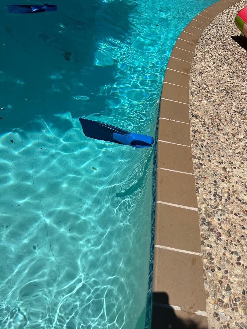 Sporti Unisex-Adult & Kids Long Floating Swim Fins for Pool Lap Swimming | Rubber Flipper, Long-Blade Kick Aid, Slip-on Foot Pocket customer photo 1