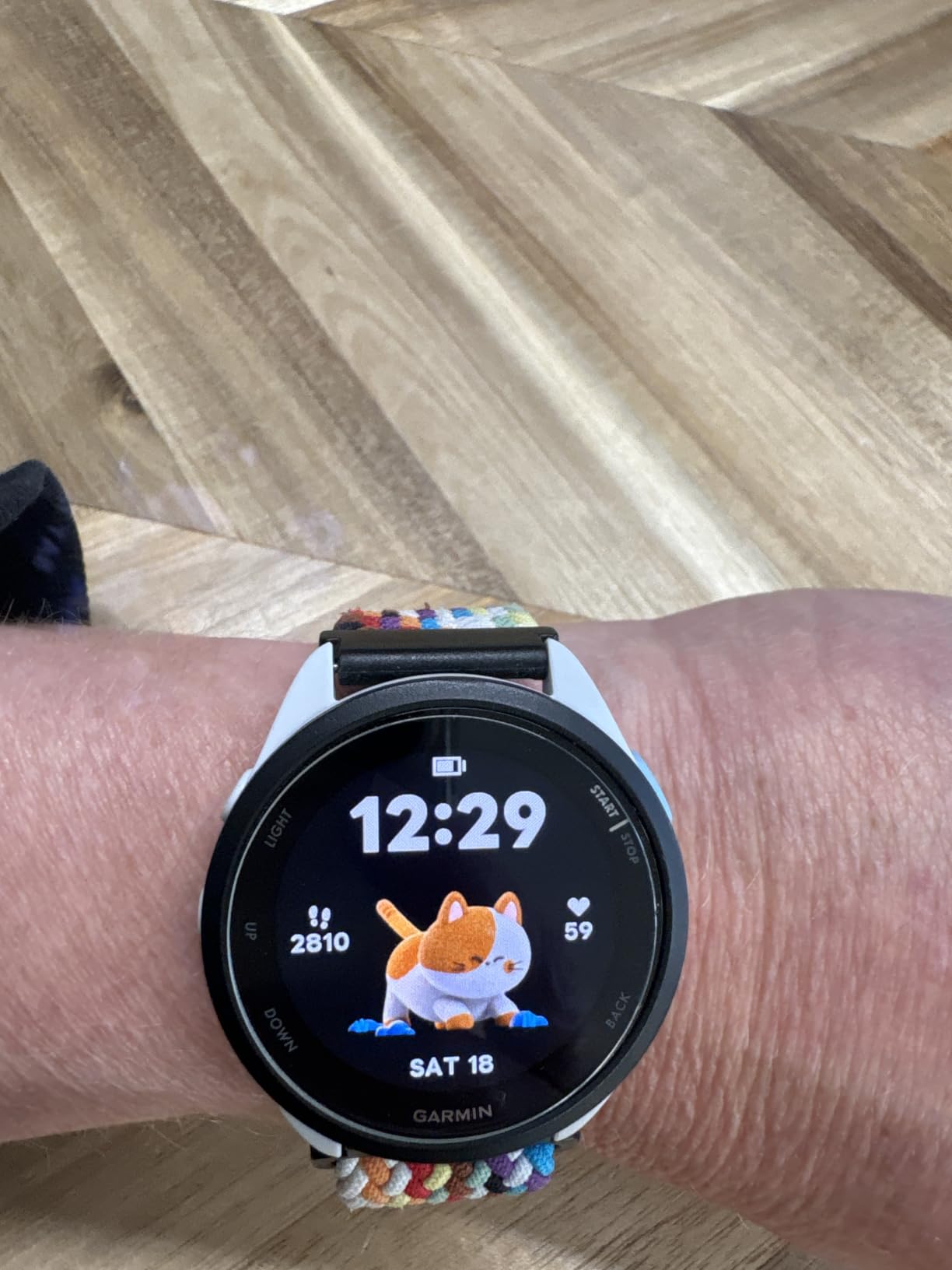 Garmin Forerunner 165, Running Smartwatch, 43mm, Black customer photo 1