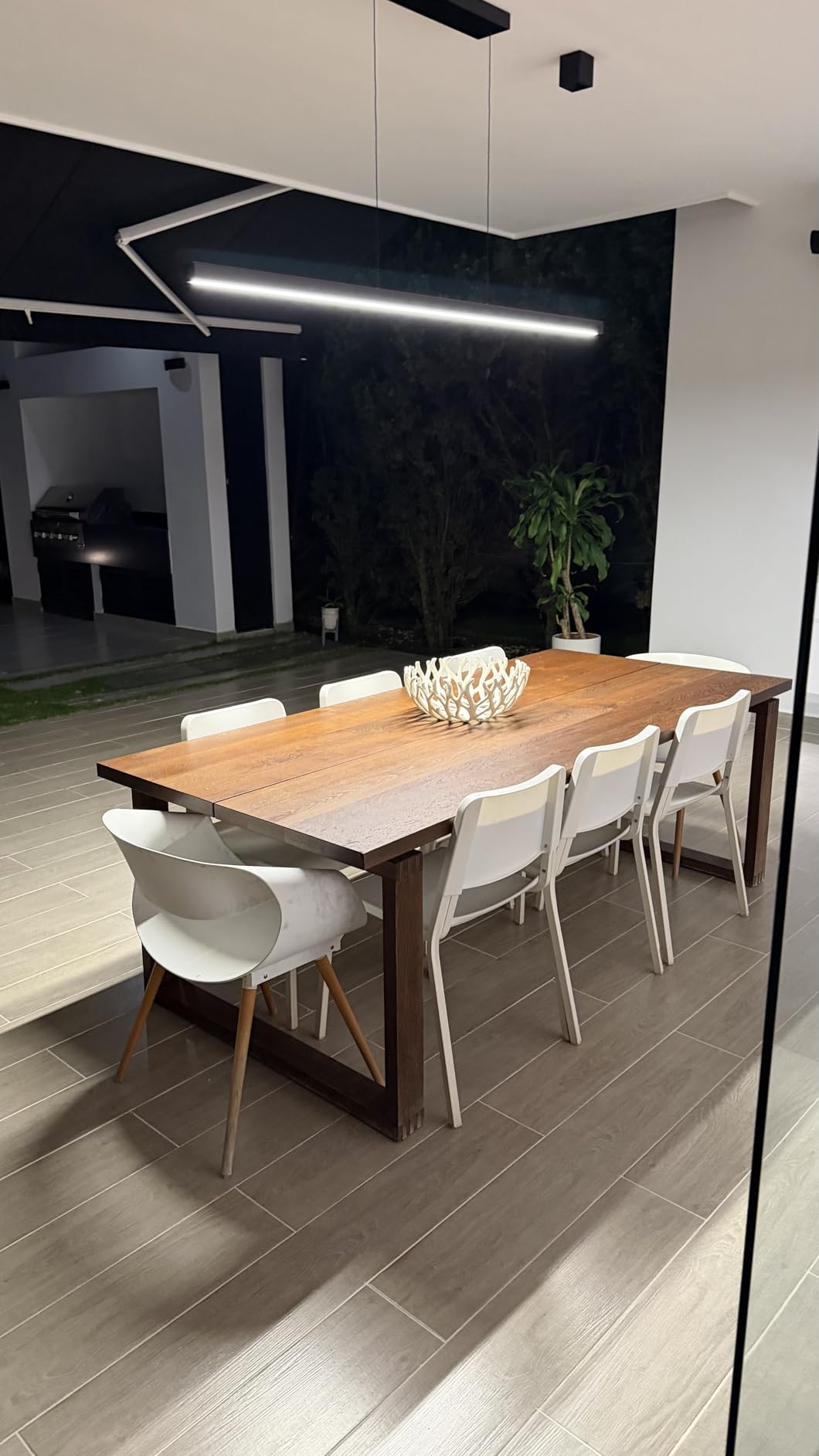 LED Linear Pendant Lights, 39in Island Lighting Fixture 3000k-6000K Dimmable, Chandelier Lamp for Kitchen Dining Room Pool Table Office Bar Garage Workbench customer photo 2