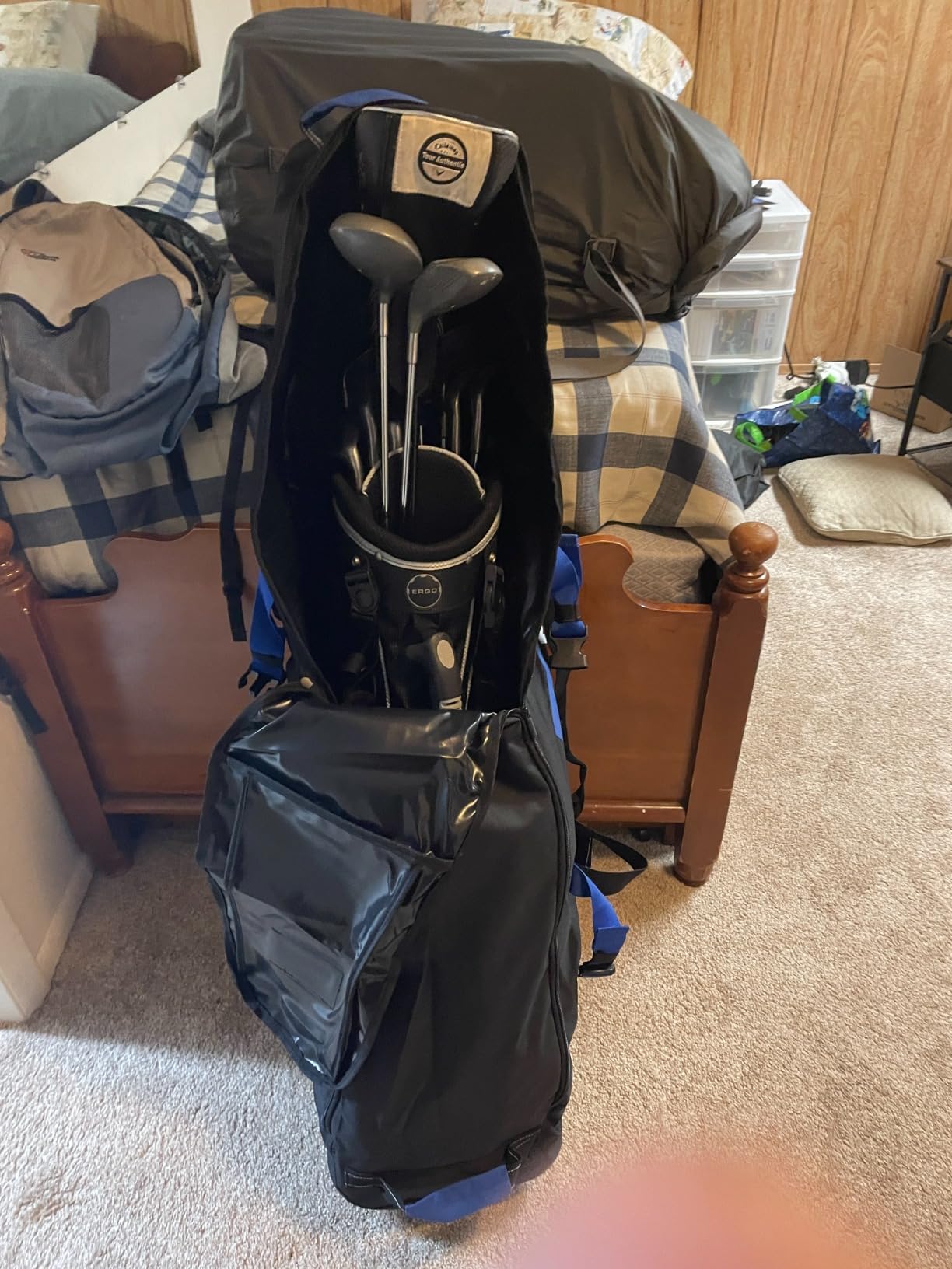 ZEEMO Full-Open Golf Travel Bag for Airlines, Wheeled Club Carrier Bag customer photo 2