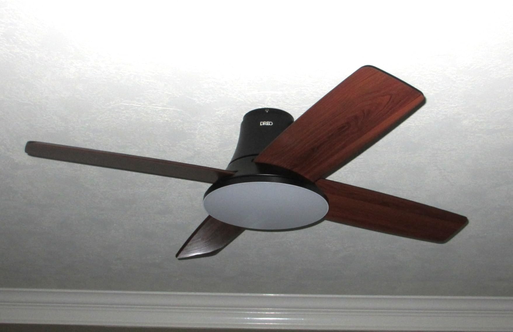 DREO Ceiling Fan, 44 Inch Low Profile with Light and Remote customer photo 1