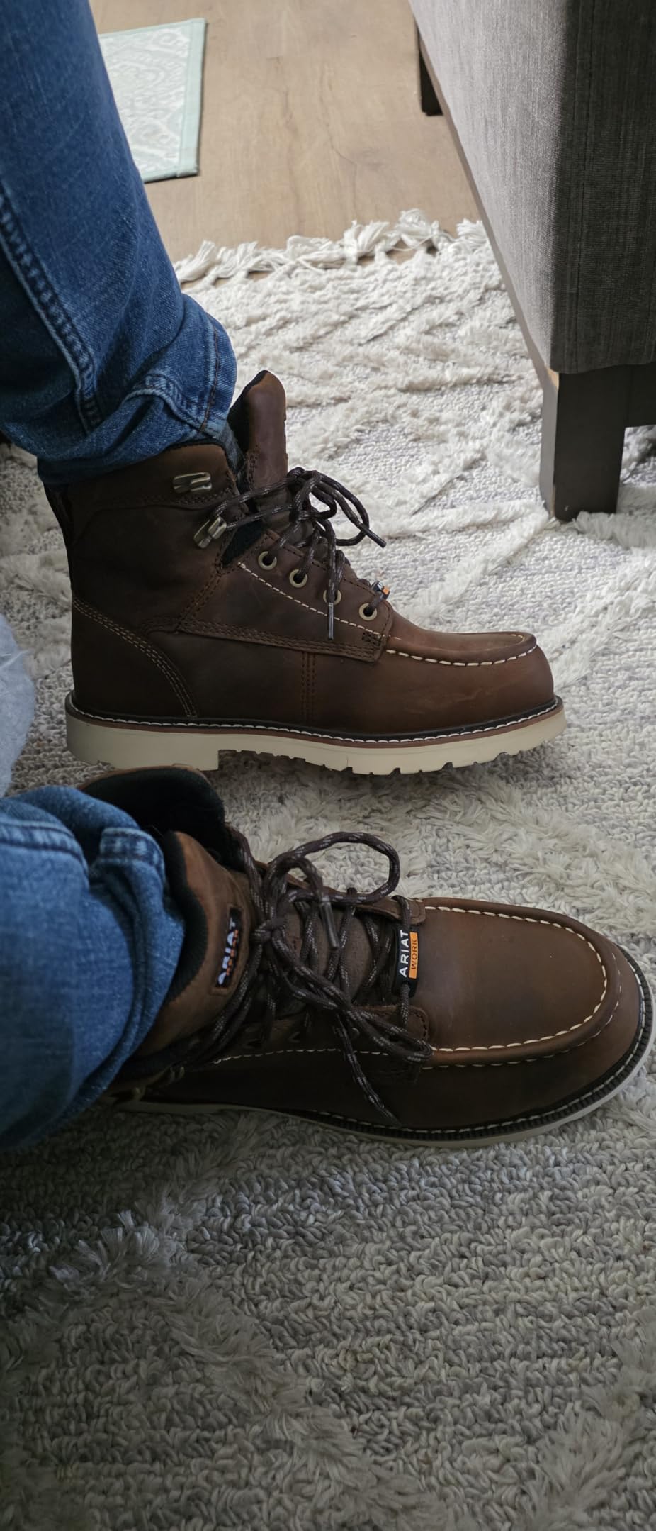 Ariat Women's Rebar Lift Waterproof Composite Toe Work Boot customer photo 2