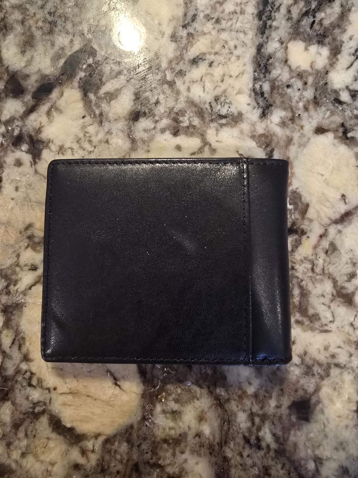 Mens Wallet Genuine Leather Bifold RFID Blocking Wallet for Men with 1 ID Window 13 Card Holders 2 cash pockets 1 Gift Box customer photo 2