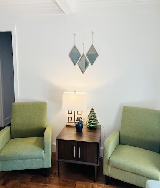 yshengood Diamond Wall Mirror Set of 6 Pcs, Gold Wall Decor Mirrors Small Glass Decor Wall Mirrors for Living Room and Bedroom Decoration customer photo 1