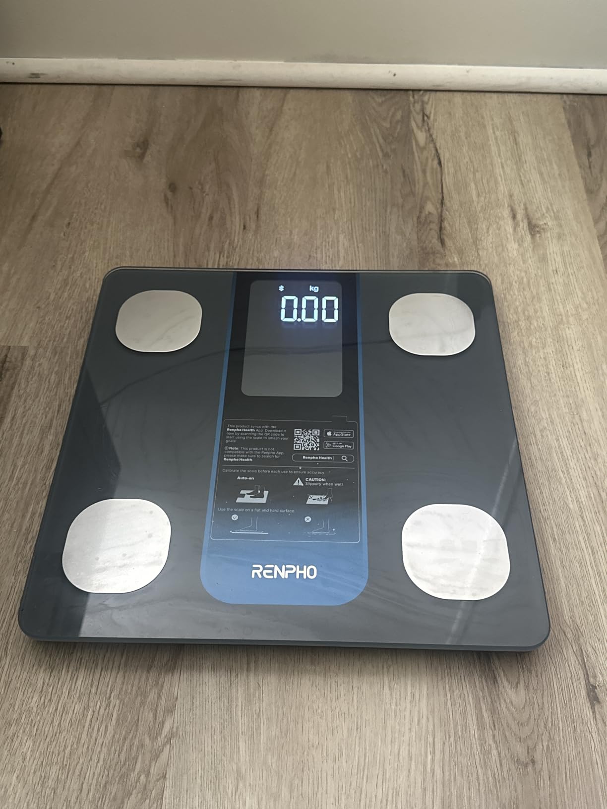 RENPHO Smart Scale for Body Weight, Body Fat, BMI, 7-in-1 Display, 500Ibs | Weight Scale with 13 Body Composition Metrics, High Accurate Bathroom Scale for Weight Loss, FSA Eligible HSA, 11.8
