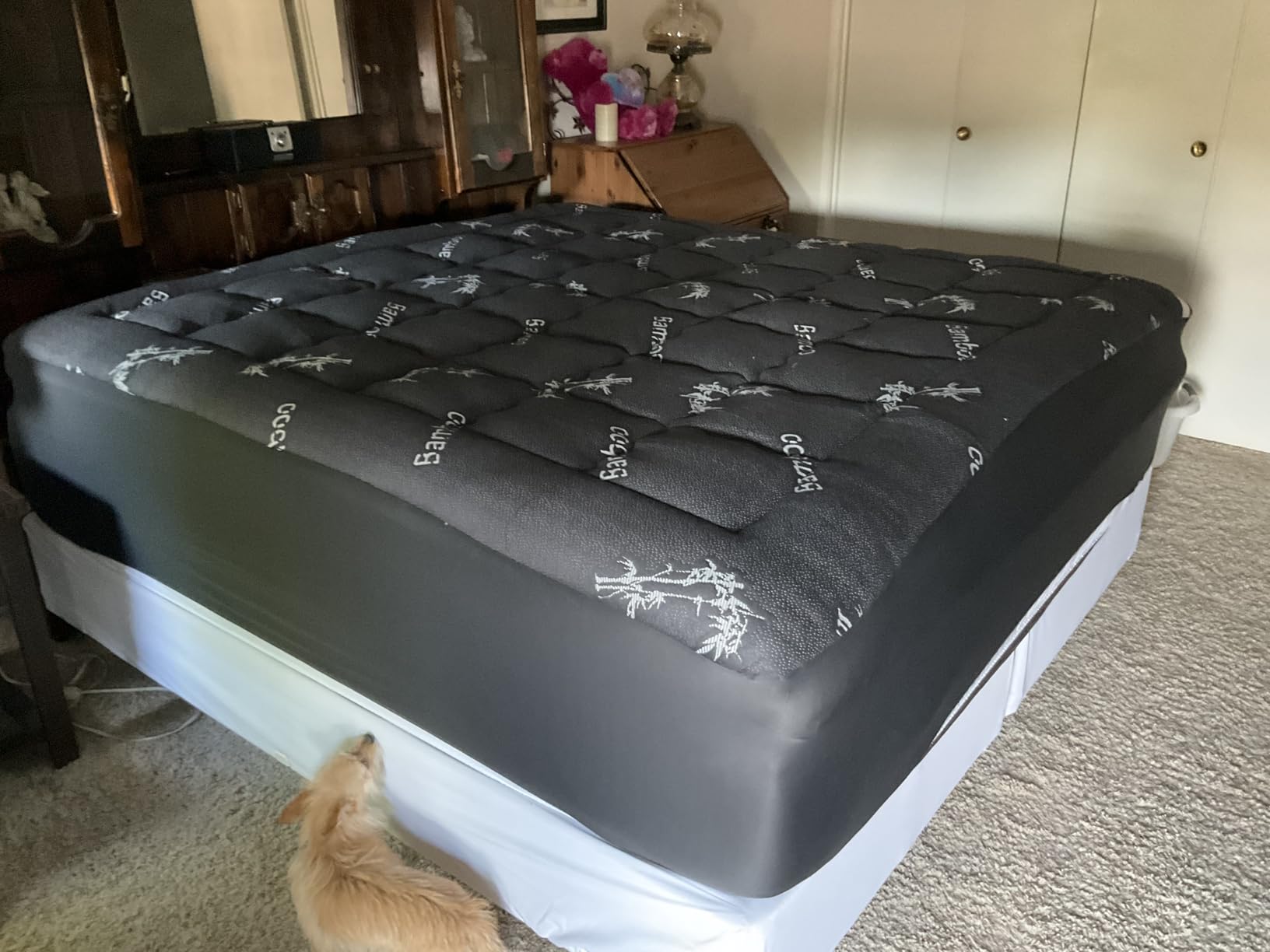 BEDLORE Queen Mattress Topper, Thick Pillow Top Mattress Pad | Stretchable Pockets Fit 6