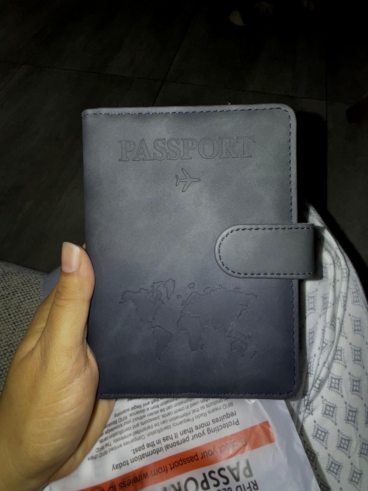 Passport Holder for Travel Essentials, Passport Wallet Cover Case for Travel Must Haves Accessories, Passport Book Holders for Women and Men (black) customer photo 1