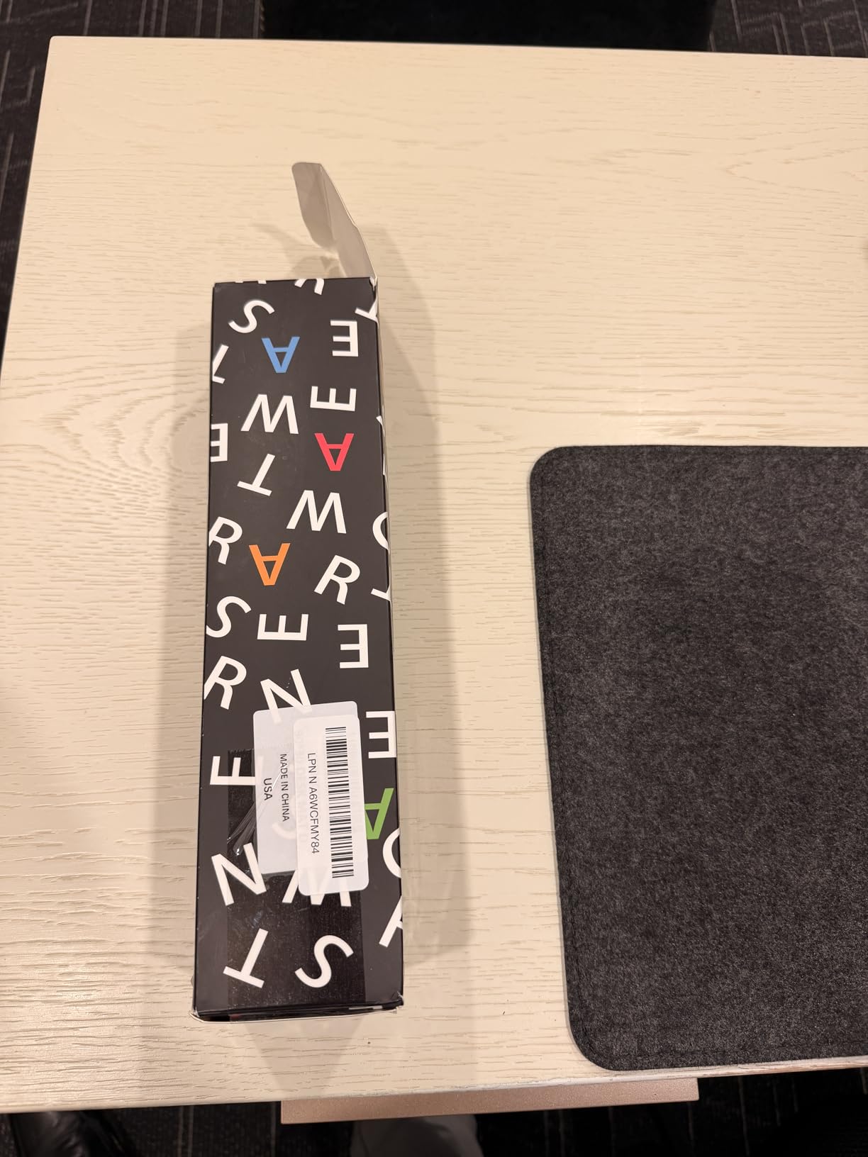 DAWNTREES Large Felt Desk Mat, 47.2