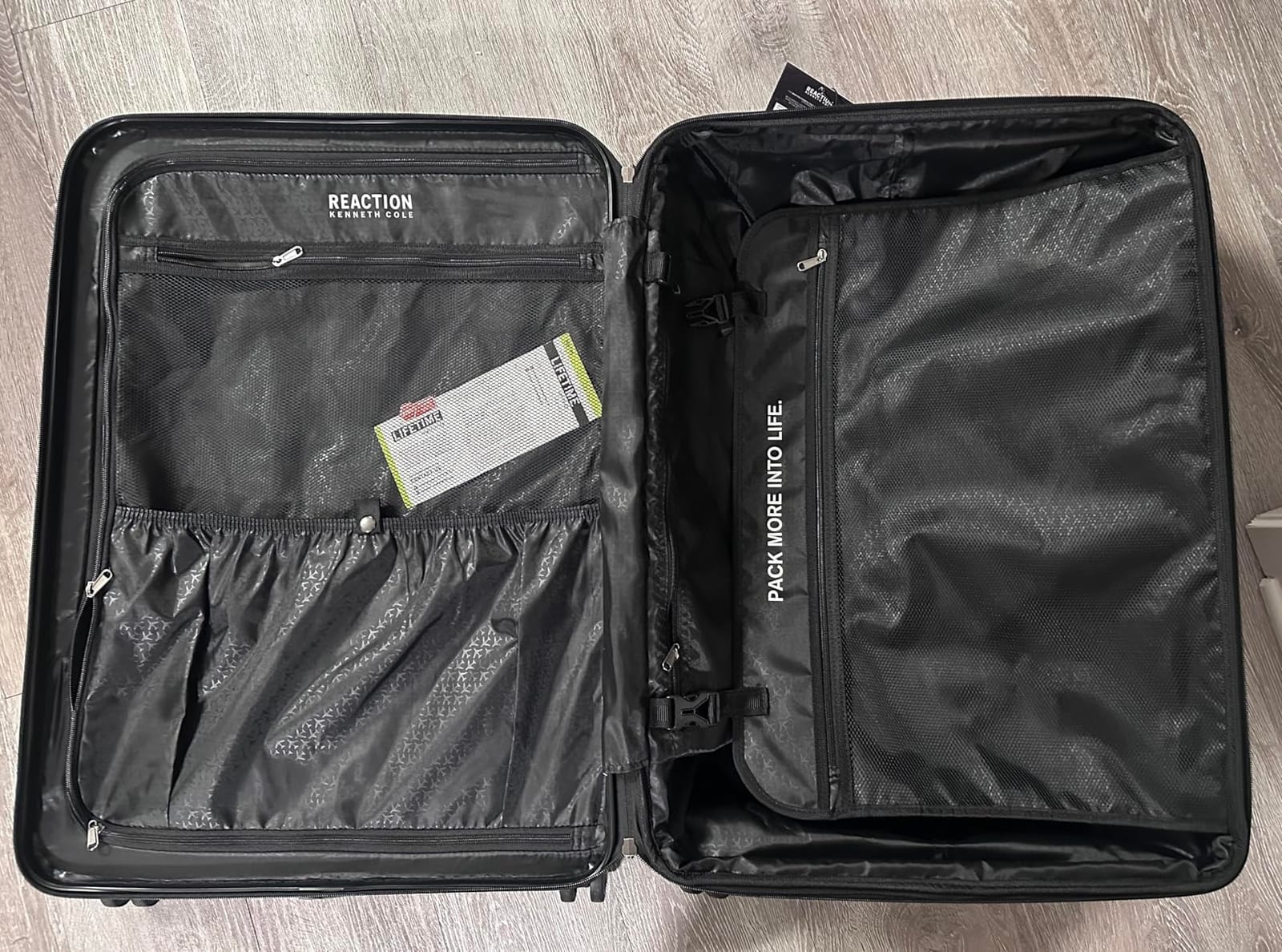 Kenneth Cole REACTION Renegade Luggage Expandable 8-Wheel Spinner Lightweight Hardside Suitcase, Periwinkle Blue, 24-Inch Checked customer photo 1