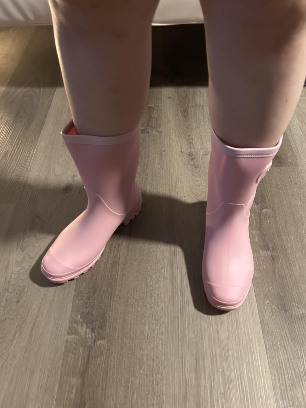 Women's Mid Calf Rain Boots Waterproof Fashion Garden Shoes Anti-slipping Rainboots For Women Comfortable Insole Light Rain Shoes customer photo 2