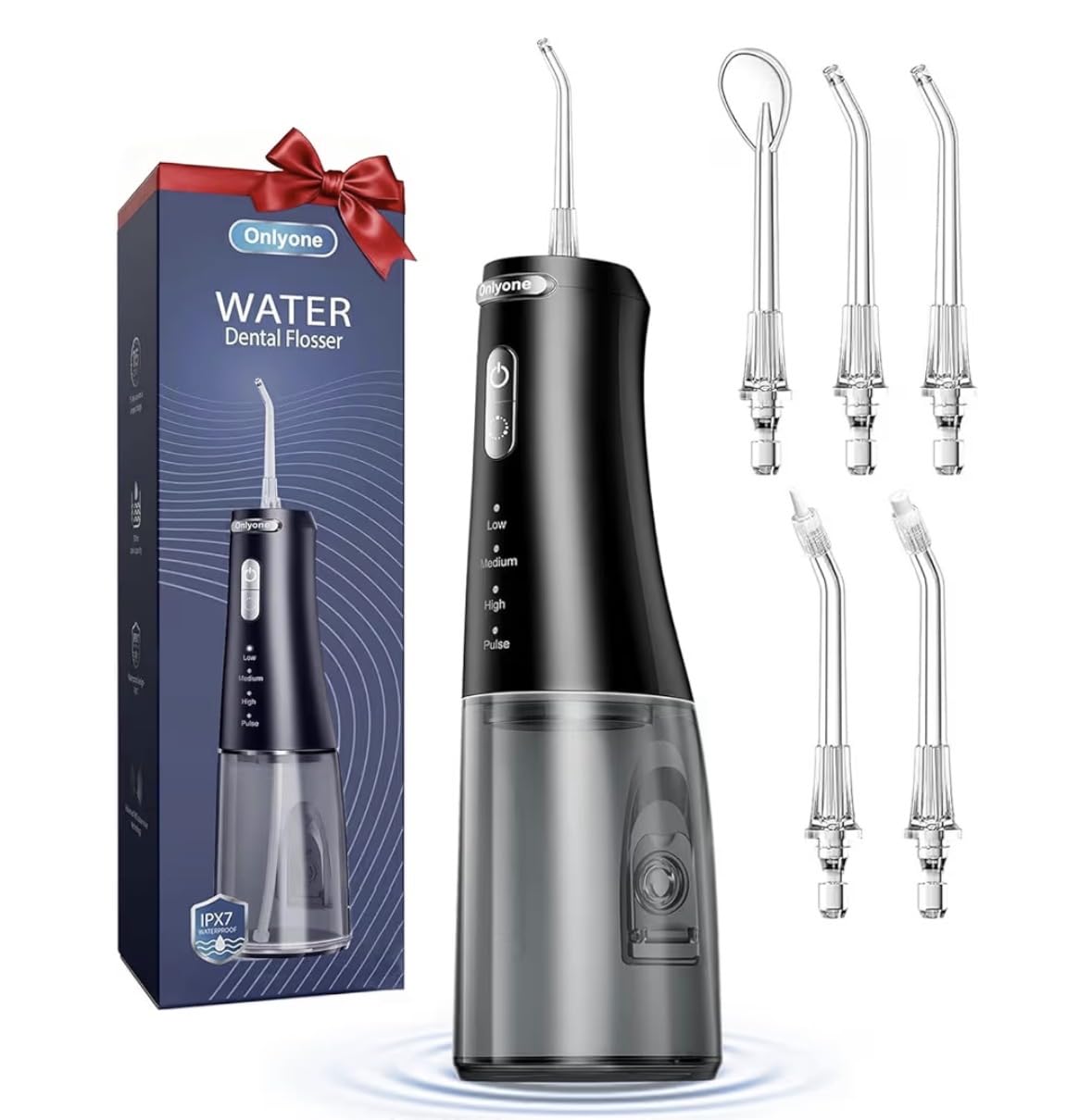 Onlyone Rechargeable Cordless Water Flosser with Adjustable Water Pressure for Daily Oral Care, Power Dental Flosser for Home and Travel Use, Portable Oral Irrigator for Sensitive Gums and Braces Care customer photo 1