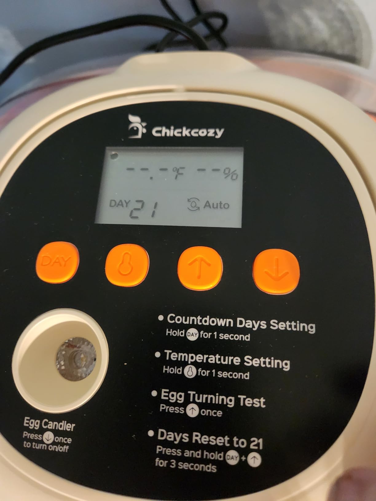 Chickcozy 25 Egg Incubator, Automatic Egg Turner with Thermometer Seat and Humidity Control, Egg Candler, 360° View with Clear Window, Incubators for Hatching Chicks (Sunlit Orange) customer photo 2
