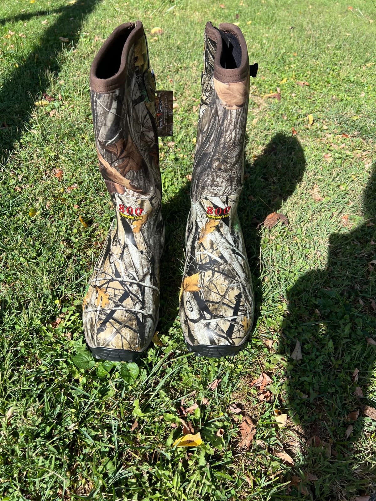 Rubber Hunting Boots for Men, 800g Insulation with EVA Midsole | Waterproof Insulated 6mm Neoprene Shoes for Outdoor Hunting (Next Camo, Size 6-14) customer photo 1