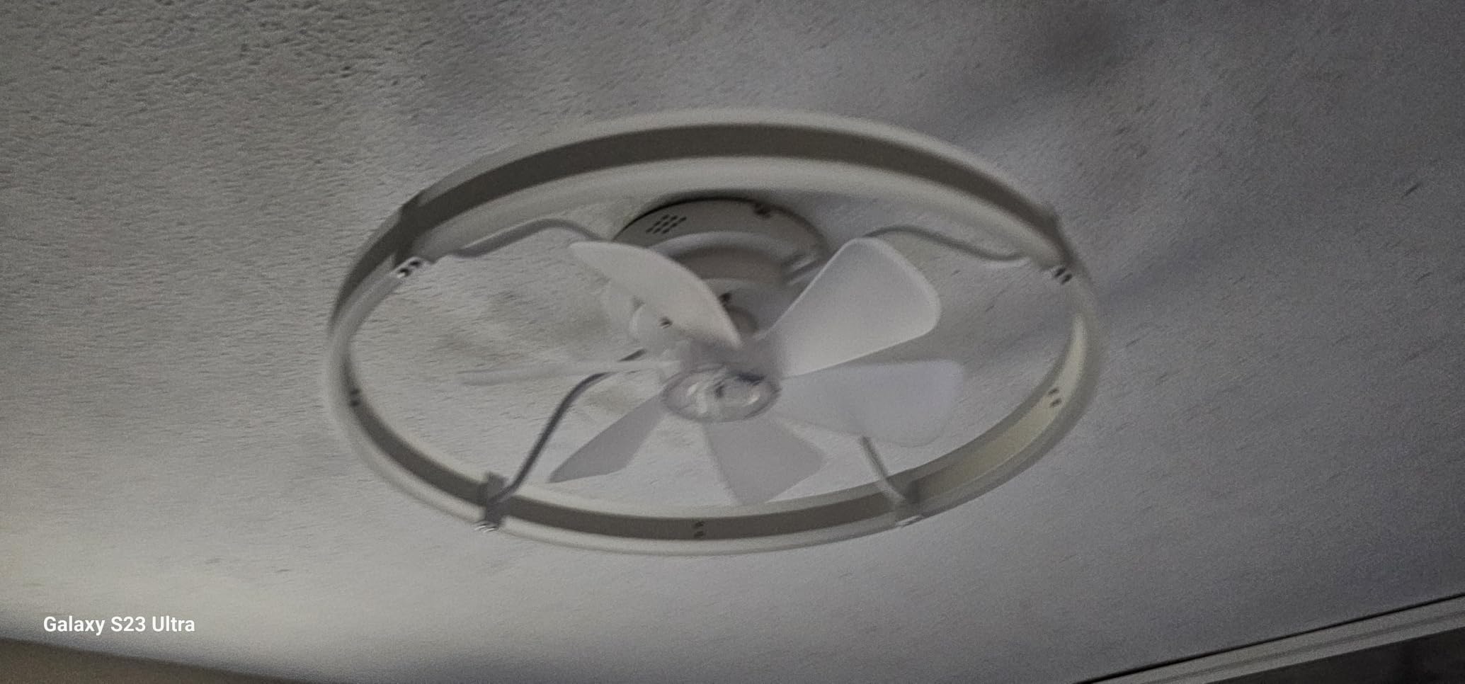 ZMISHIBO Low Profile 19.7 inch Ceiling Fan with Lights and Remote, Black customer photo 1