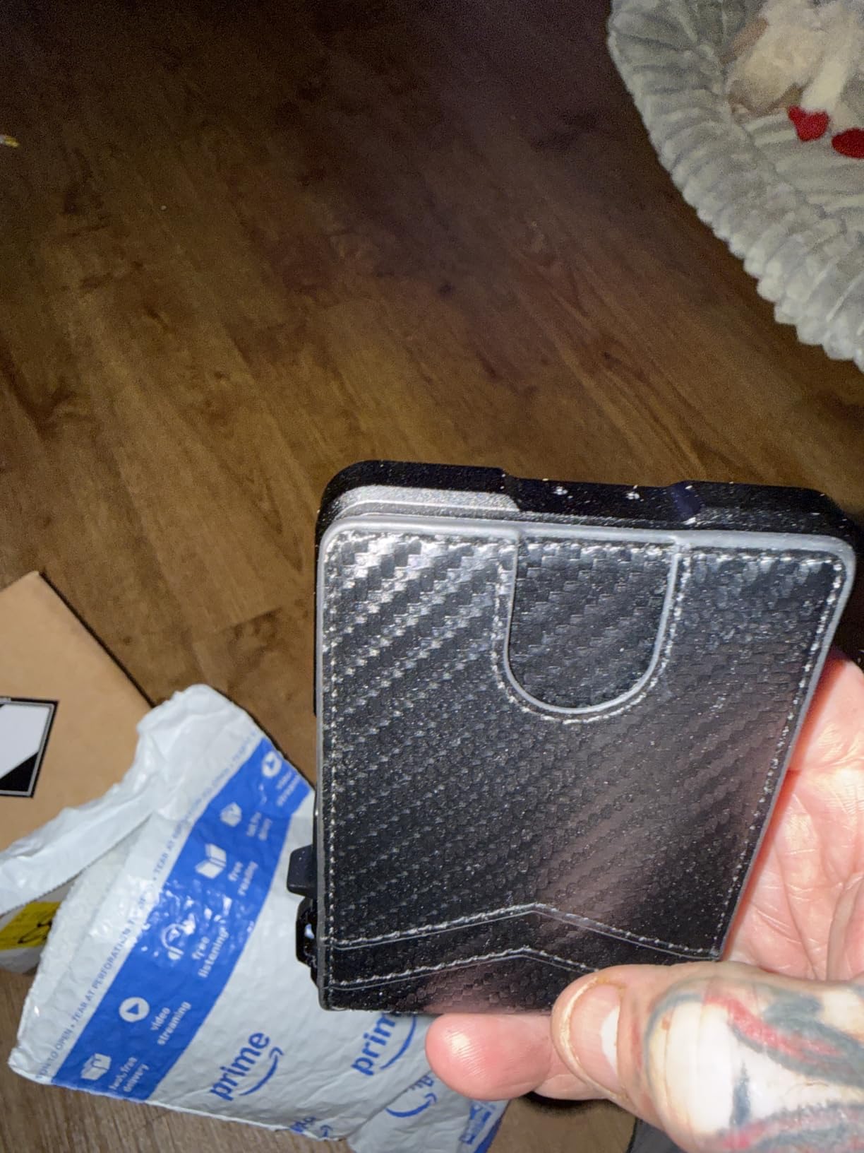 Wallet for Men, Mens Minimalist Wallet 9-13 Cards, Slim Compact RFID Wallet customer photo 2
