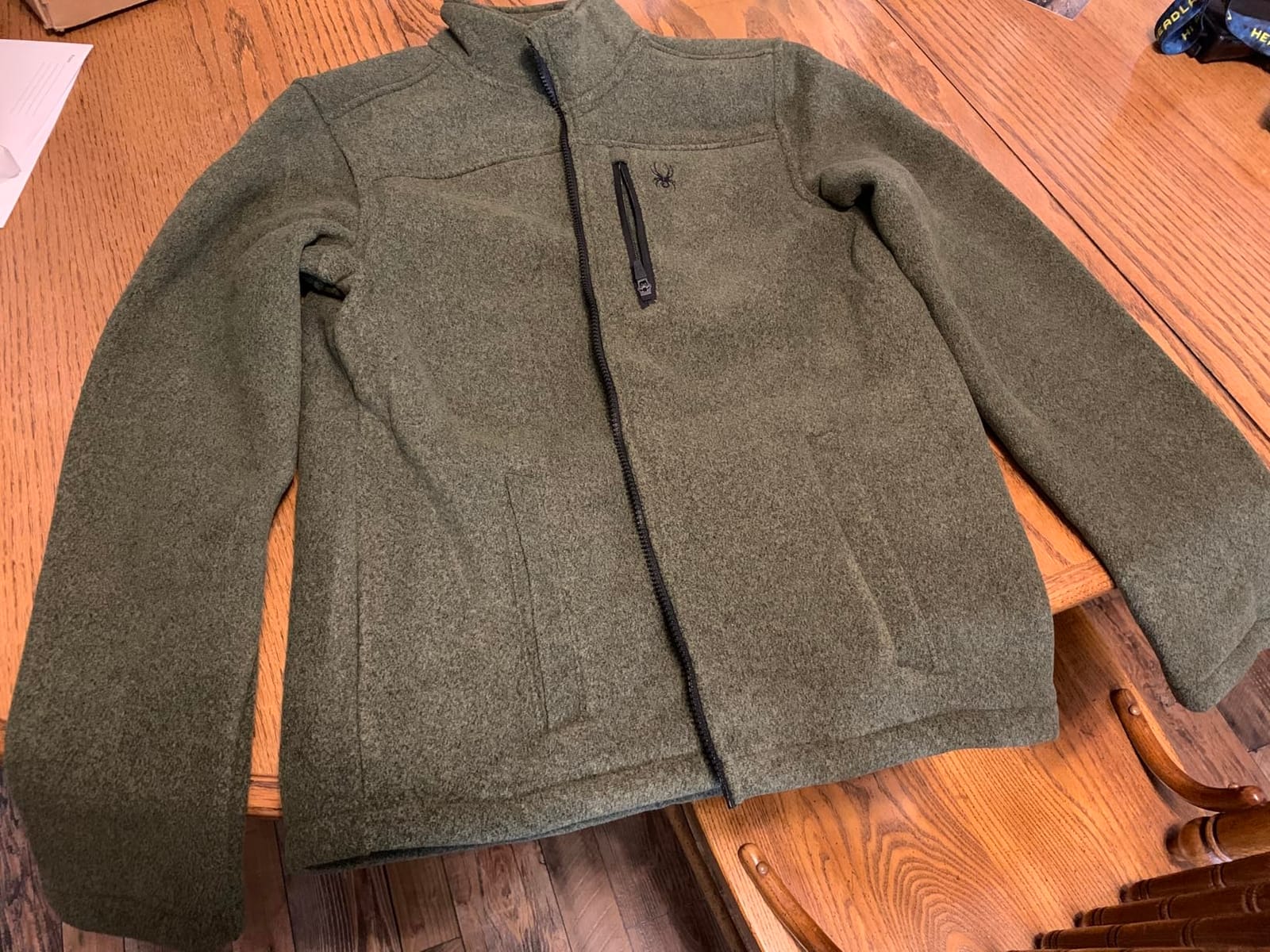 Spyder Mens Fleece Jacket - Sherpa Fleece Lightweight Full Zip with Pockets | Warm Lightweight Cozy Outerwear customer photo 2