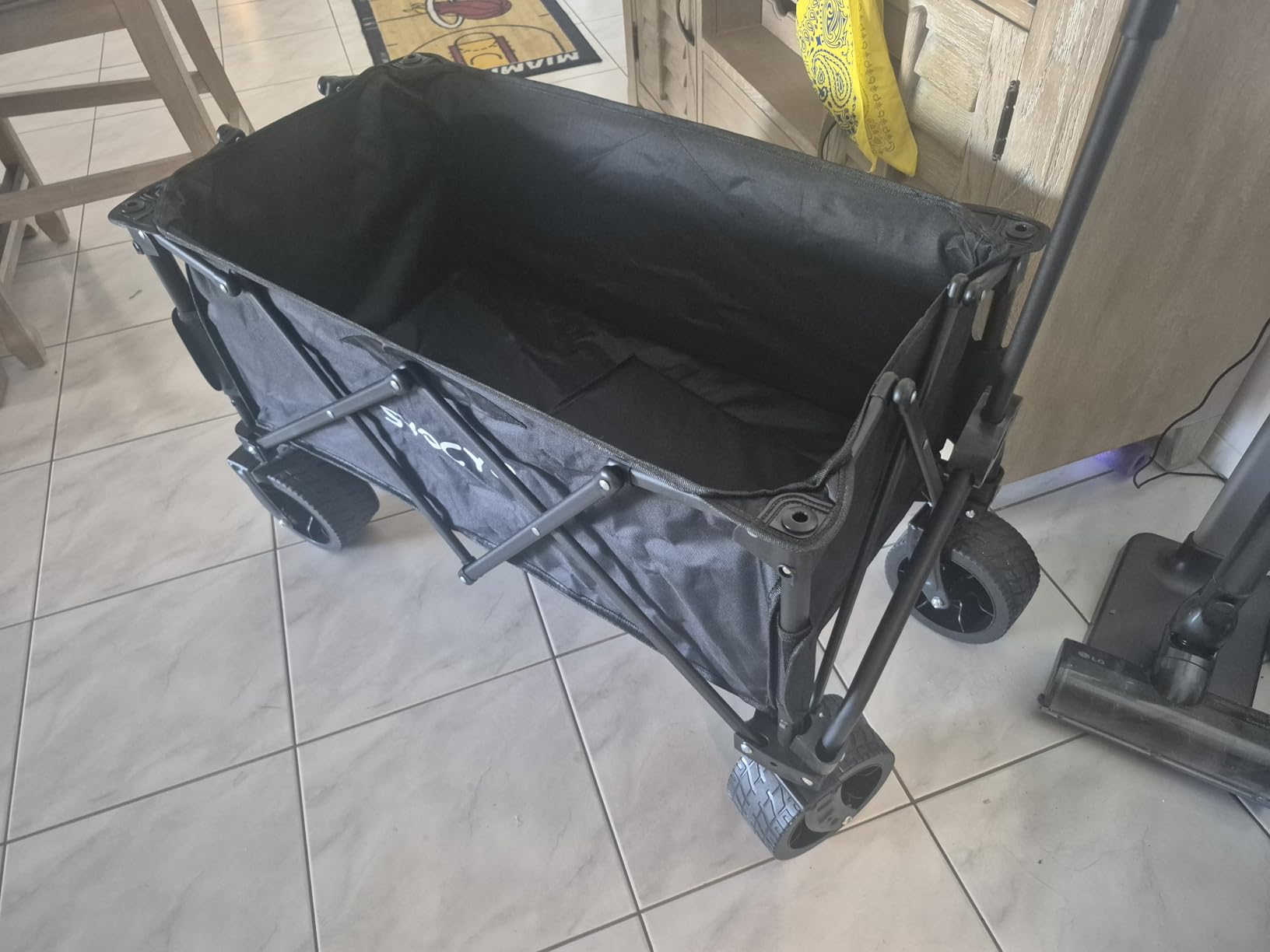 Beach Wagon 420LBS - Heavy Duty Wagons Carts Foldable, Collapsible Wagon with Big Wheels for Sand & Cup Holders for Camping Garden Sports Grocery customer photo 2
