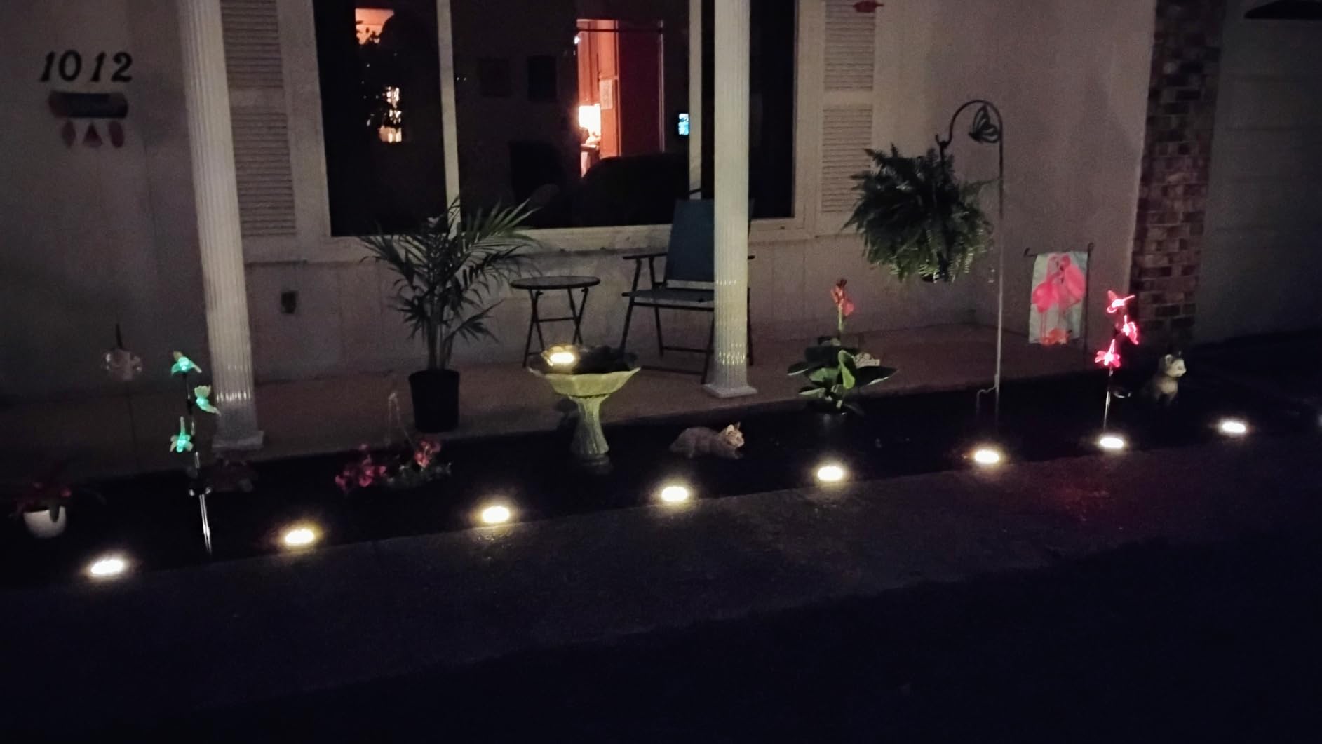 Flacchi Solar Lights Outdoor Waterproof - 2-in-1 Solar Powered Ground Lights for Deck Step Patio Yard Pathway Walkway Driveway Garden (Warm White, 12 Pack) customer photo 2