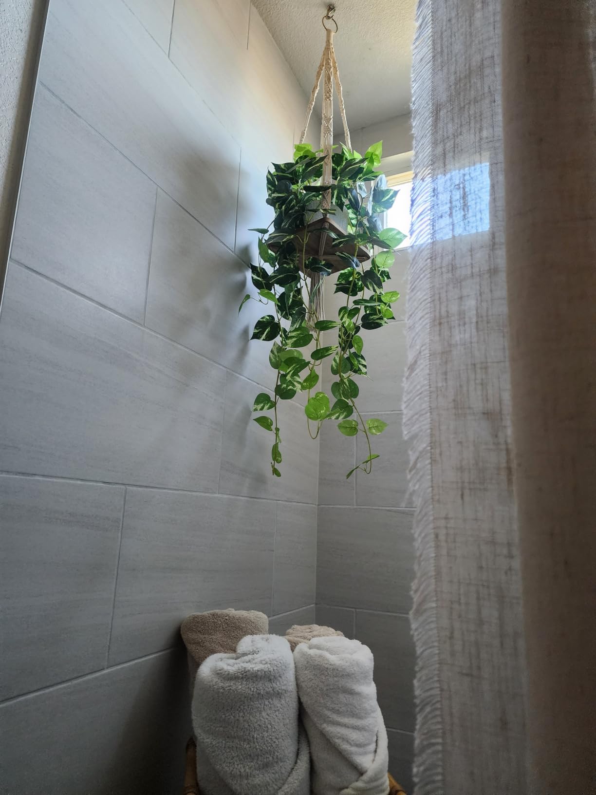 CADNLY Artificial Plants Indoor in Pot - Green Fake Pothos Potted Home Decor 1 Pack customer photo 2