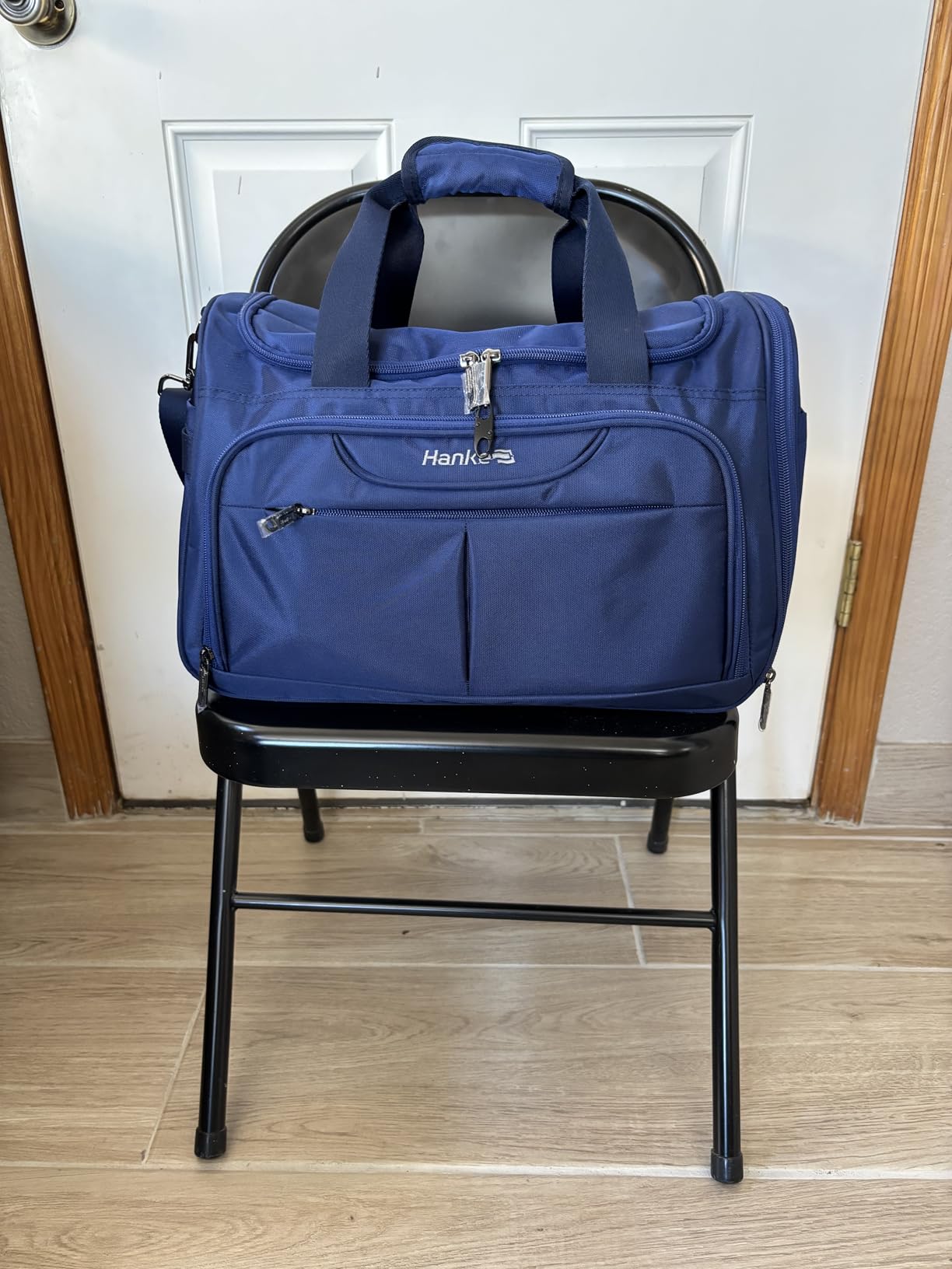 Hanke Small Underseat Carry On Luggage Bags for Travel with 10 Pockets. | Airline Approved Foldable Personal Bag w/ Luggage Sleeve; Tote Duffle & Bento Bag, Flight Attendant Weekender for Men & Women customer photo 1