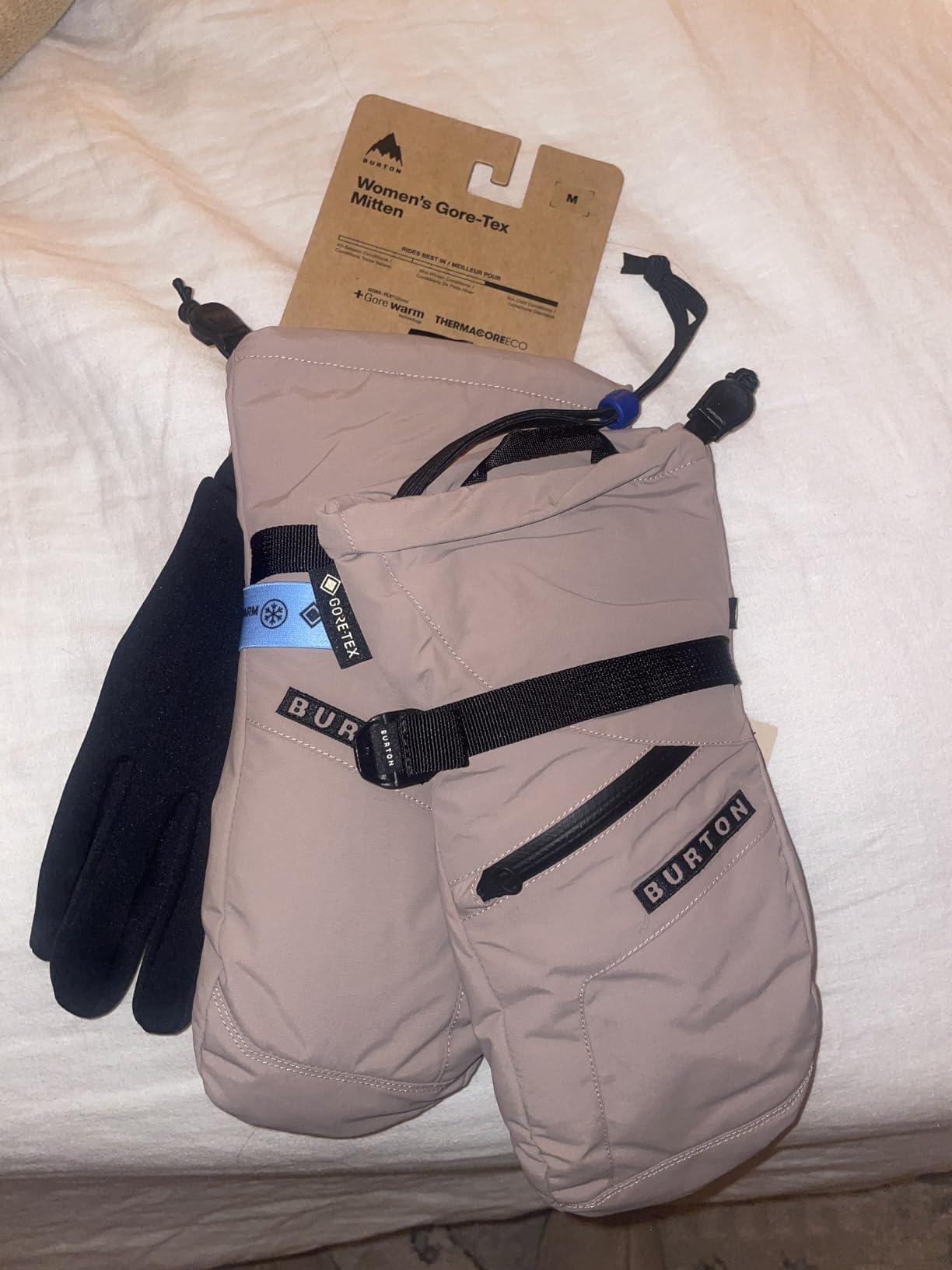 Women's Gore-TEX Insulated Mittens - Waterproof Winter Snowboard Mittens with Touch Screen Tech & Removable Liner customer photo 2