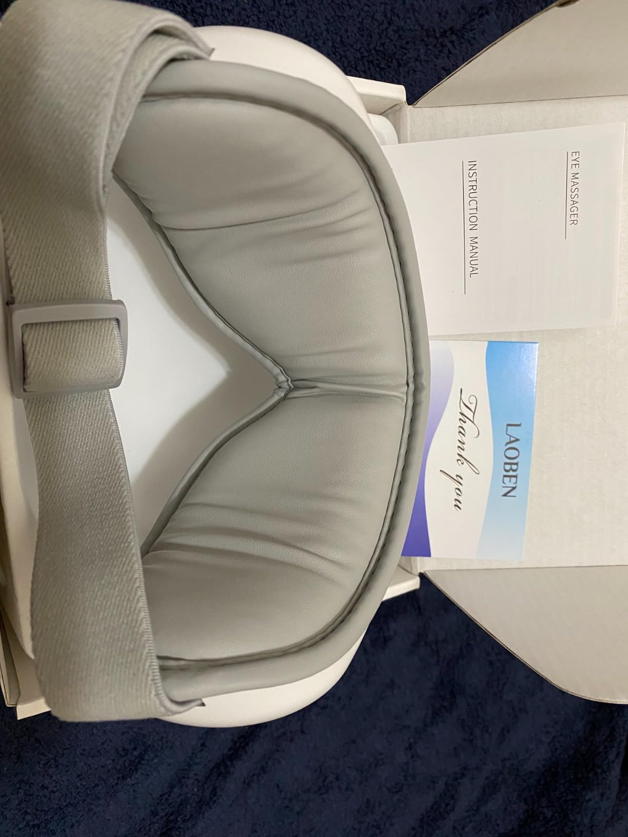 LAOBEN Eye Massager with Heat-5 Massage Modes for Dry Eye & Improve Sleep | Eye-Friendly Materials, Portable 180° Folding & Light-Blocking Design, Reduce Strain for Office, Travel, Gift for Women Men customer photo 1