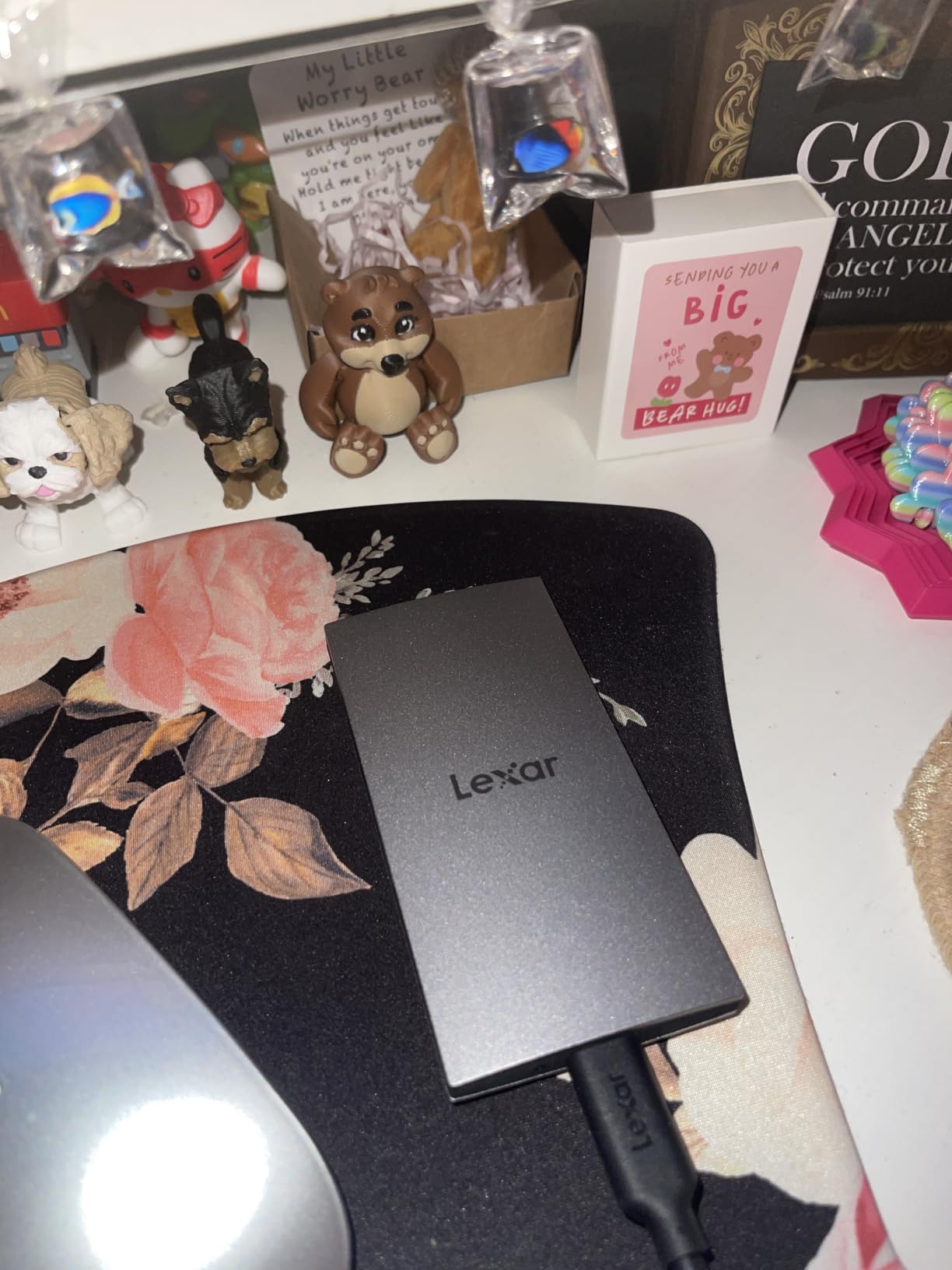 Lexar ES3 1TB Portable SSD Silver, USB 3.2 Gen 2 up to 1050MB/s | External SSD compatible with iPhone 17 Series/Mac/PS5/XBOX/Laptop/PC customer photo 1