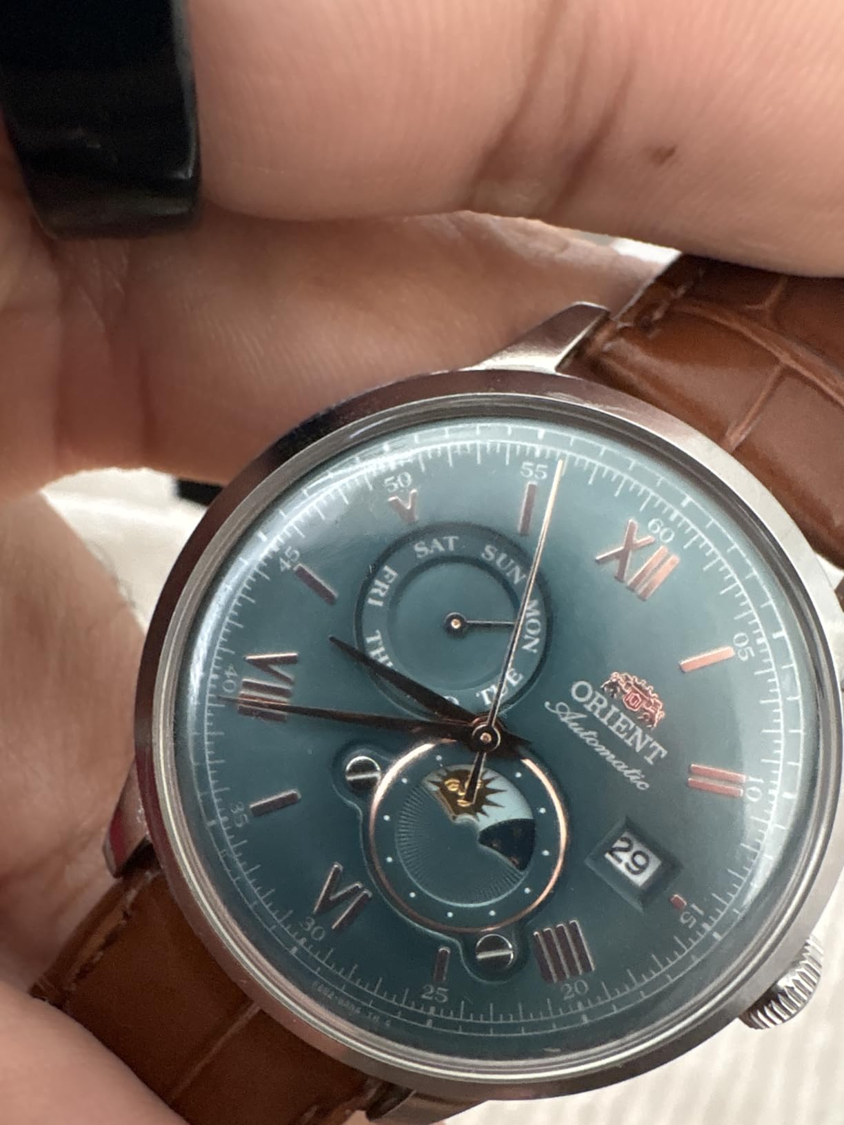 Bambino Version 9 Stainless Steel Automatic Dress Watch with Weekly Calendar customer photo 1