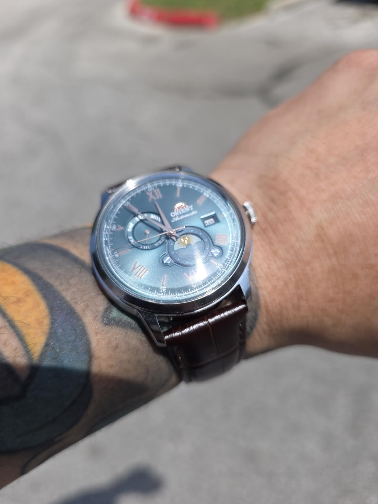 Bambino Version 9 Stainless Steel Automatic Dress Watch with Weekly Calendar customer photo 2