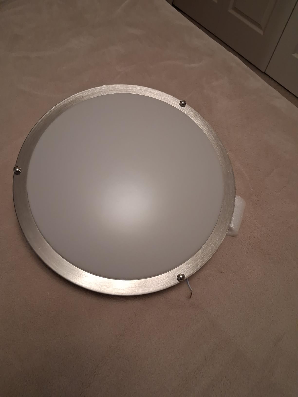 DLLT Flush Mount LED Ceiling Light: 13 Inch 5CCT (3000K-6000K) & Dimmable Ceiling Light Fixtures for Bedroom Hallway - 24W Modern Brushed Nickel Super Bright Kitchen Lighting Fixtures Ceiling customer photo 1