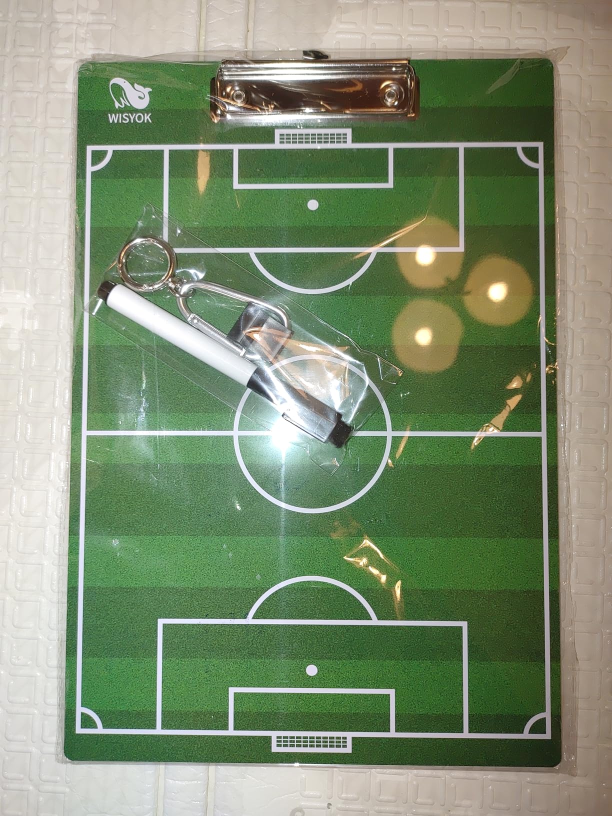 WISYOK Football Clipboard for Coaches, Dry Erase | Double Sided, for Football, Coach Gift, Game Planning, Practice, Training, Tactics customer photo 1