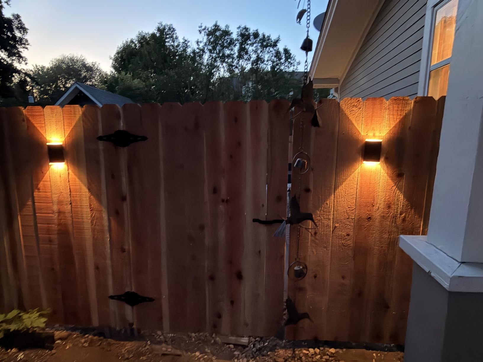 Solar Wall Light Outdoor, 3000/4000/6000K 3 Modes Dusk to Dawn Lighting Wall Sconce IP67 Waterproof Up and Down Solar Lights Outdoor for House, Garage, Porch, Doorway (2 Pack) customer photo 2