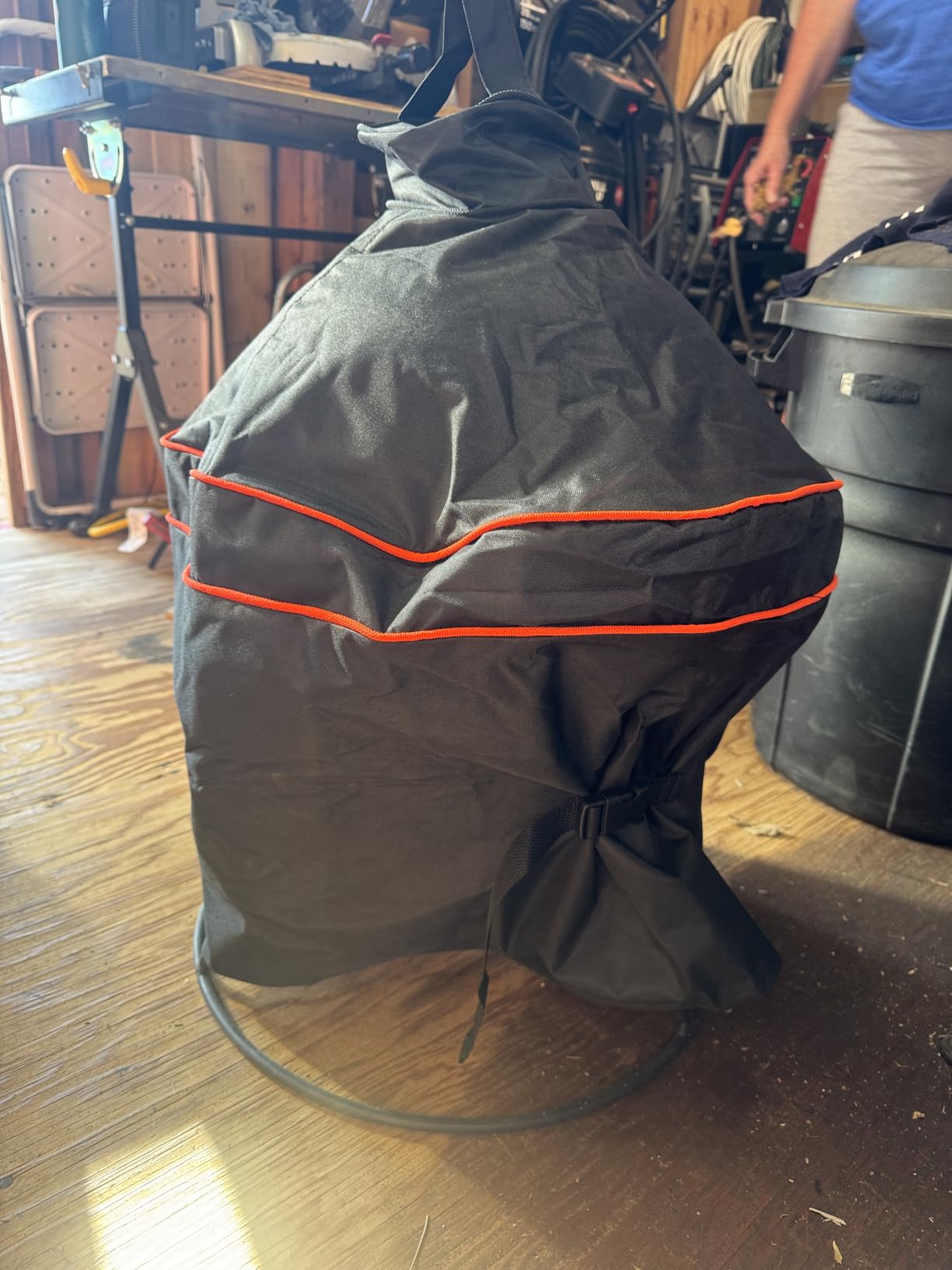 Heavy-Duty 600D Grill Cover fit for Kamado Joe 18-inch Classic Joe Series I II III Ceramic Charcoal Grill and Other Round 18-inch Charcoal Grill with Similar Sizes, 33