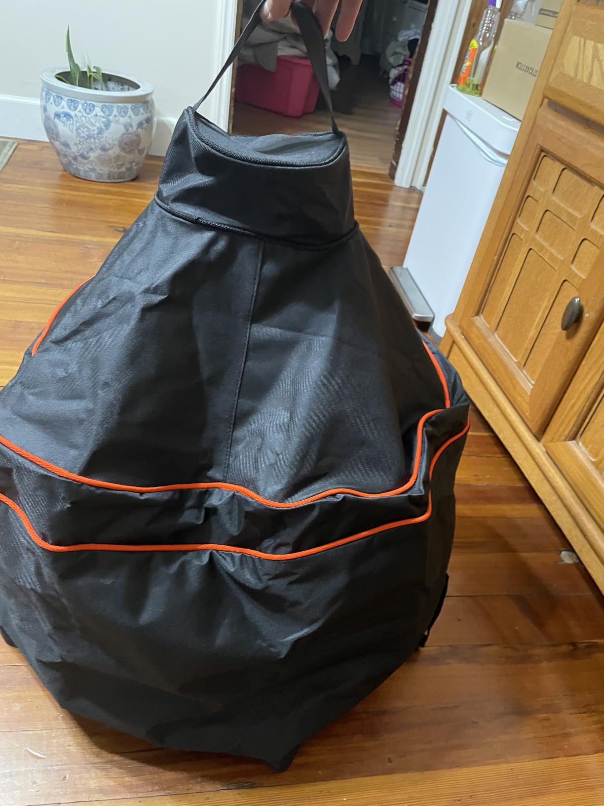 Heavy-Duty 600D Grill Cover fit for Kamado Joe 18-inch Classic Joe Series I II III Ceramic Charcoal Grill and Other Round 18-inch Charcoal Grill with Similar Sizes, 33